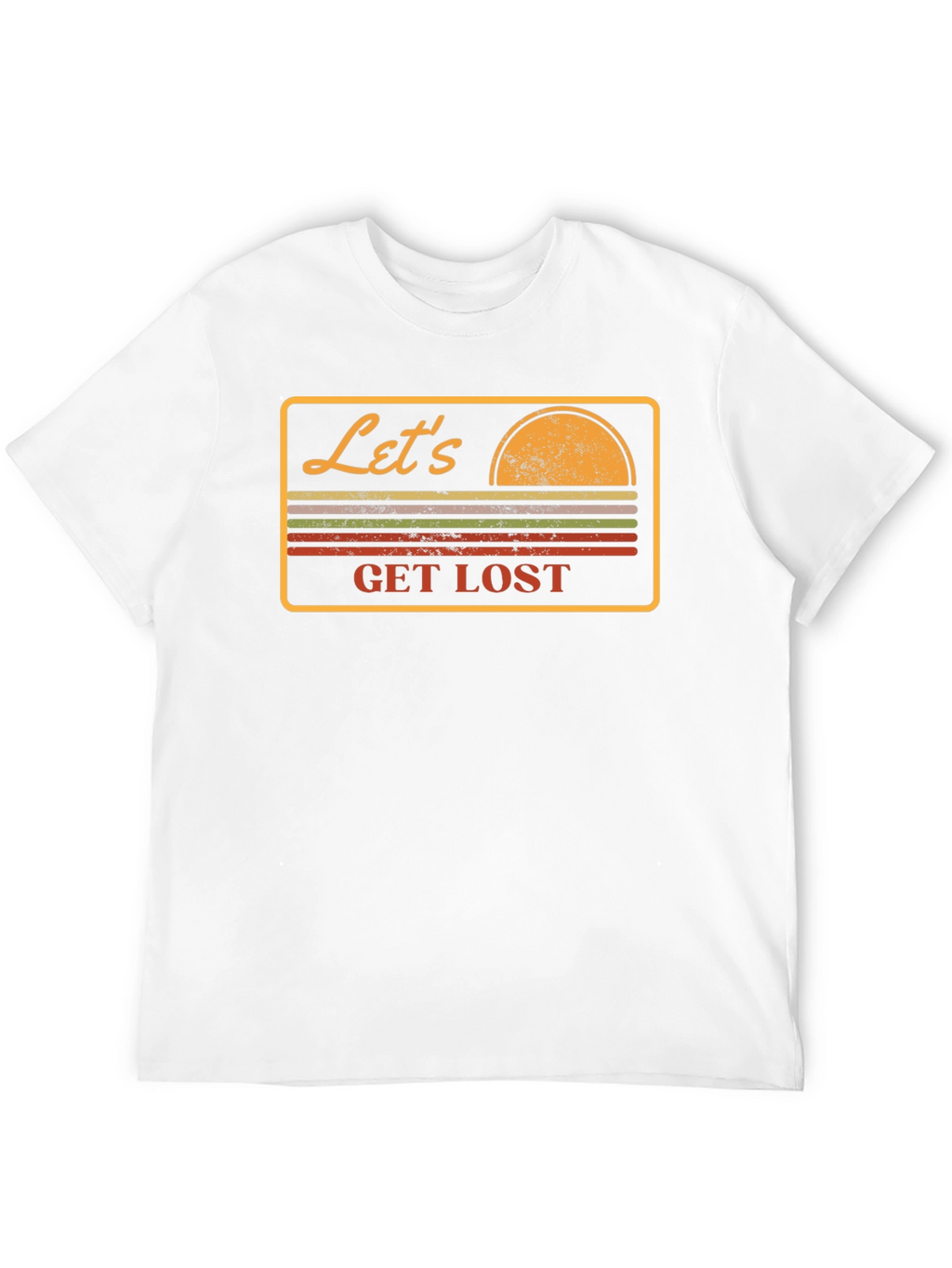 Lets Get Lost Retro Graphic T-Shirt