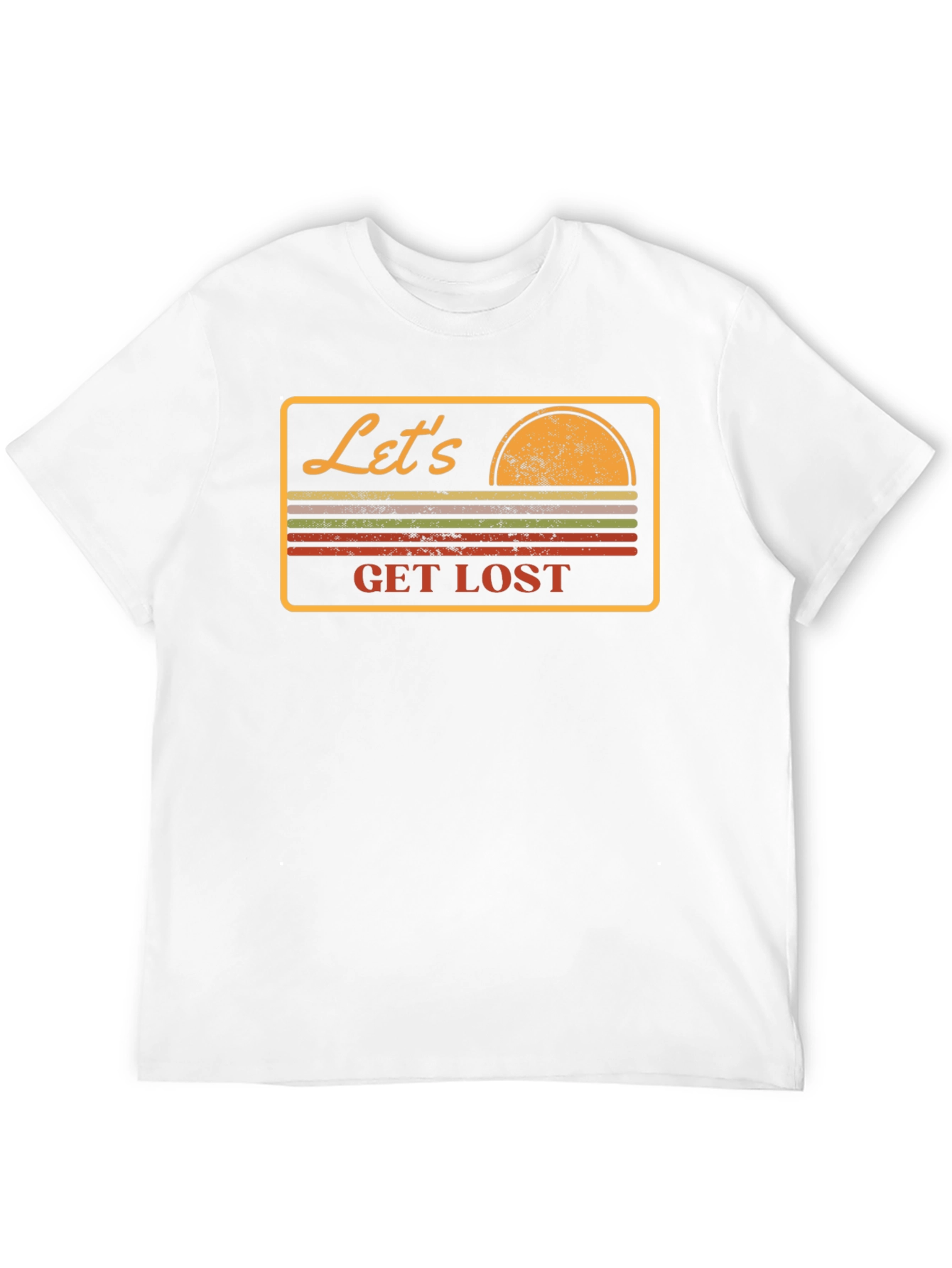 Lets Get Lost Retro Graphic T-Shirt
