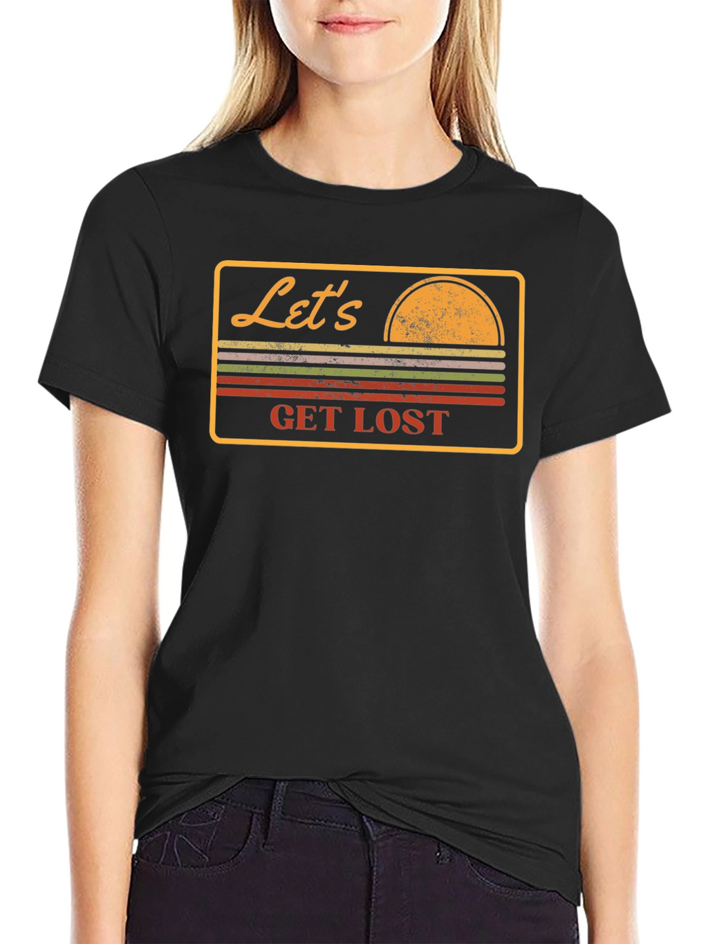 Lets Get Lost Retro Graphic T-Shirt