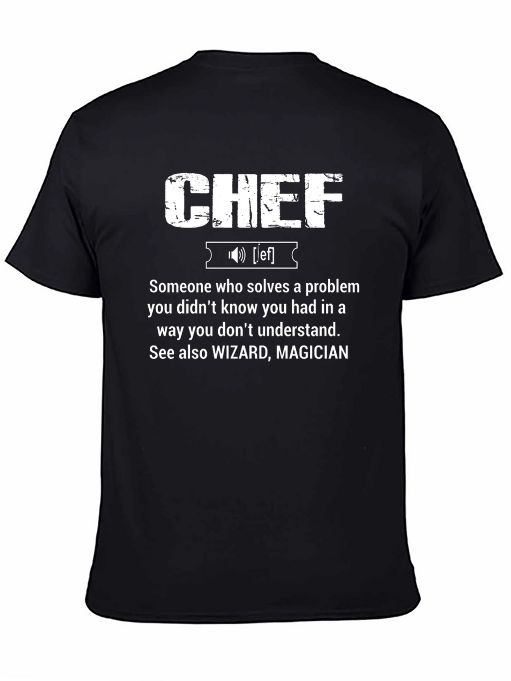 CHEF Definition Graphic T-Shirt - Cool Funny Tee