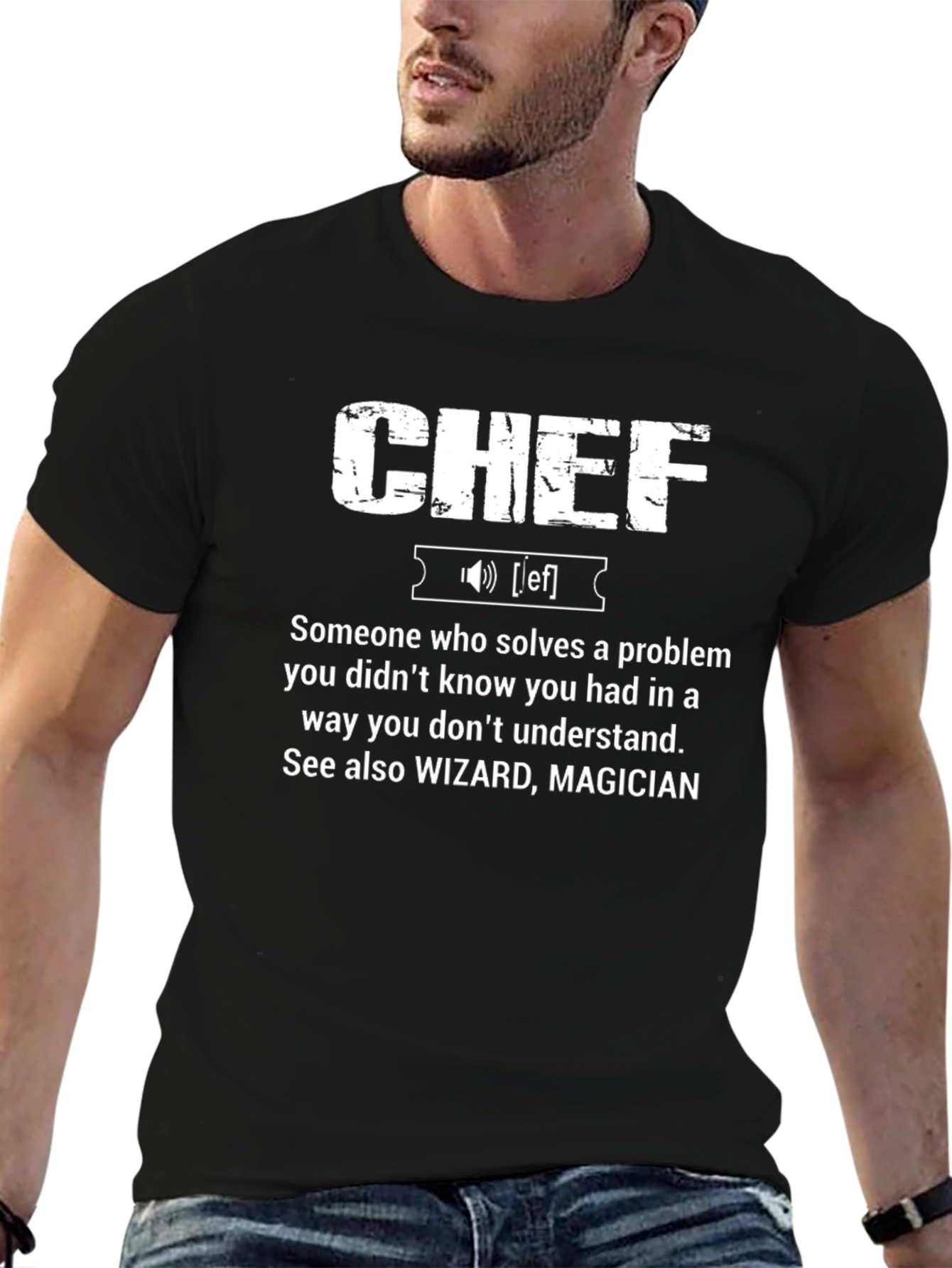 CHEF Definition Graphic T-Shirt - Cool Funny Tee