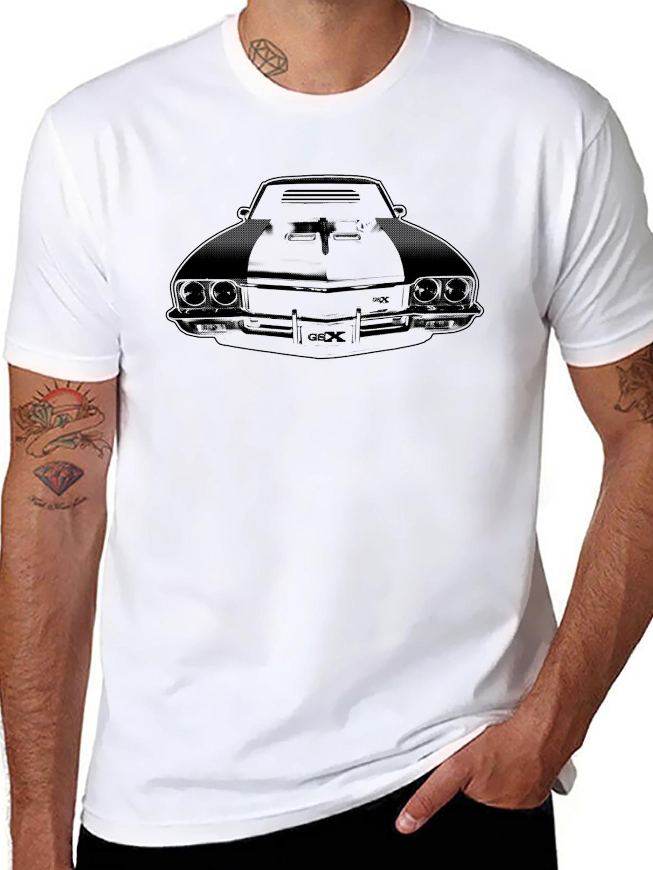 Classic Car Graphic Tee - Black