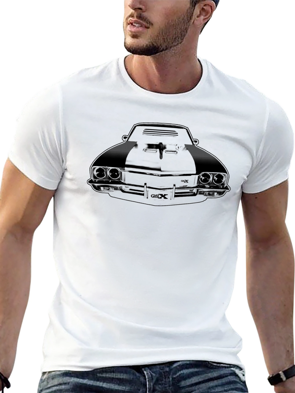 Classic Car Graphic Tee - Black