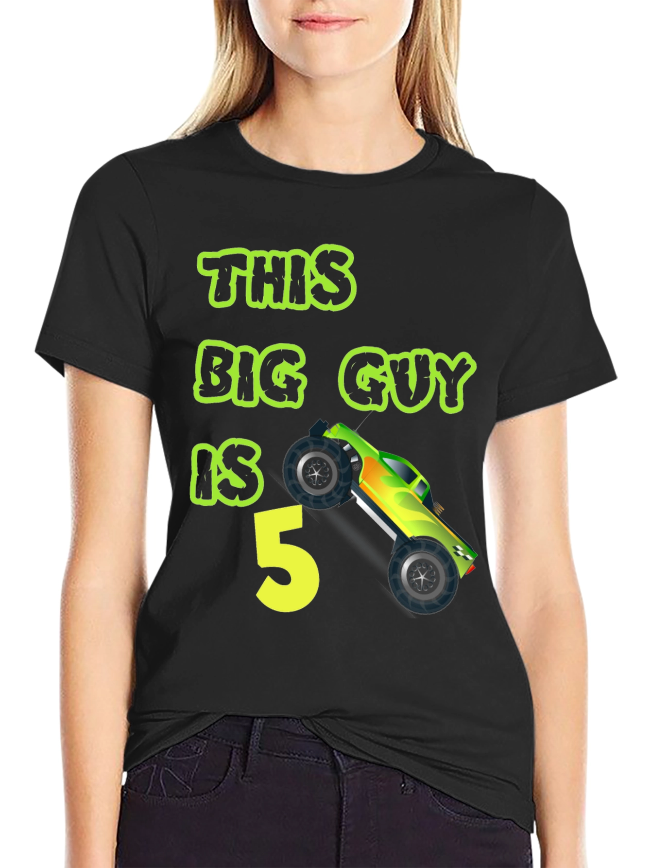 This Big Guy is 5 Monster Truck Birthday T-Shirt