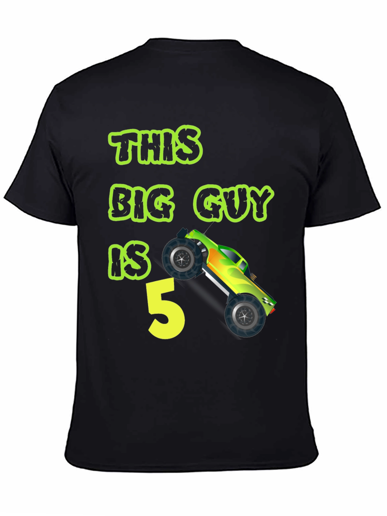 This Big Guy is 5 Monster Truck Birthday T-Shirt