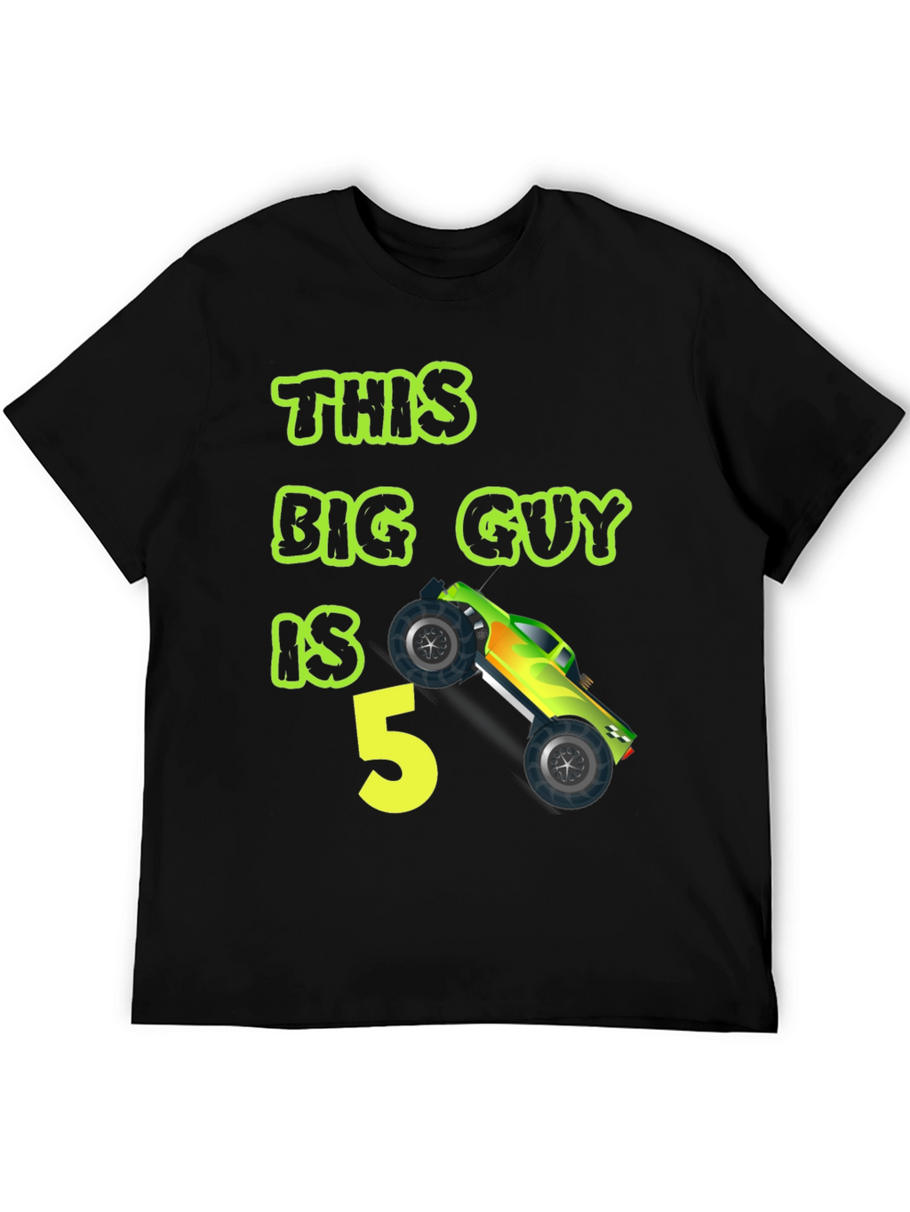 This Big Guy is 5 Monster Truck Birthday T-Shirt