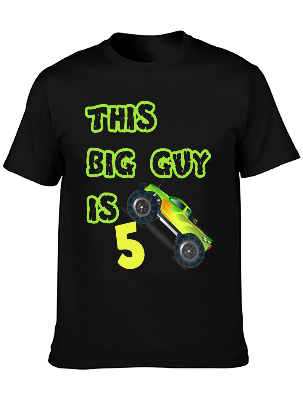 This Big Guy is 5 Monster Truck Birthday T-Shirt
