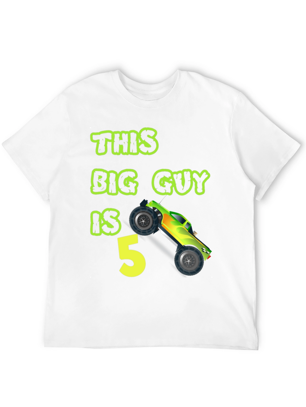 This Big Guy is 5 Monster Truck Birthday T-Shirt