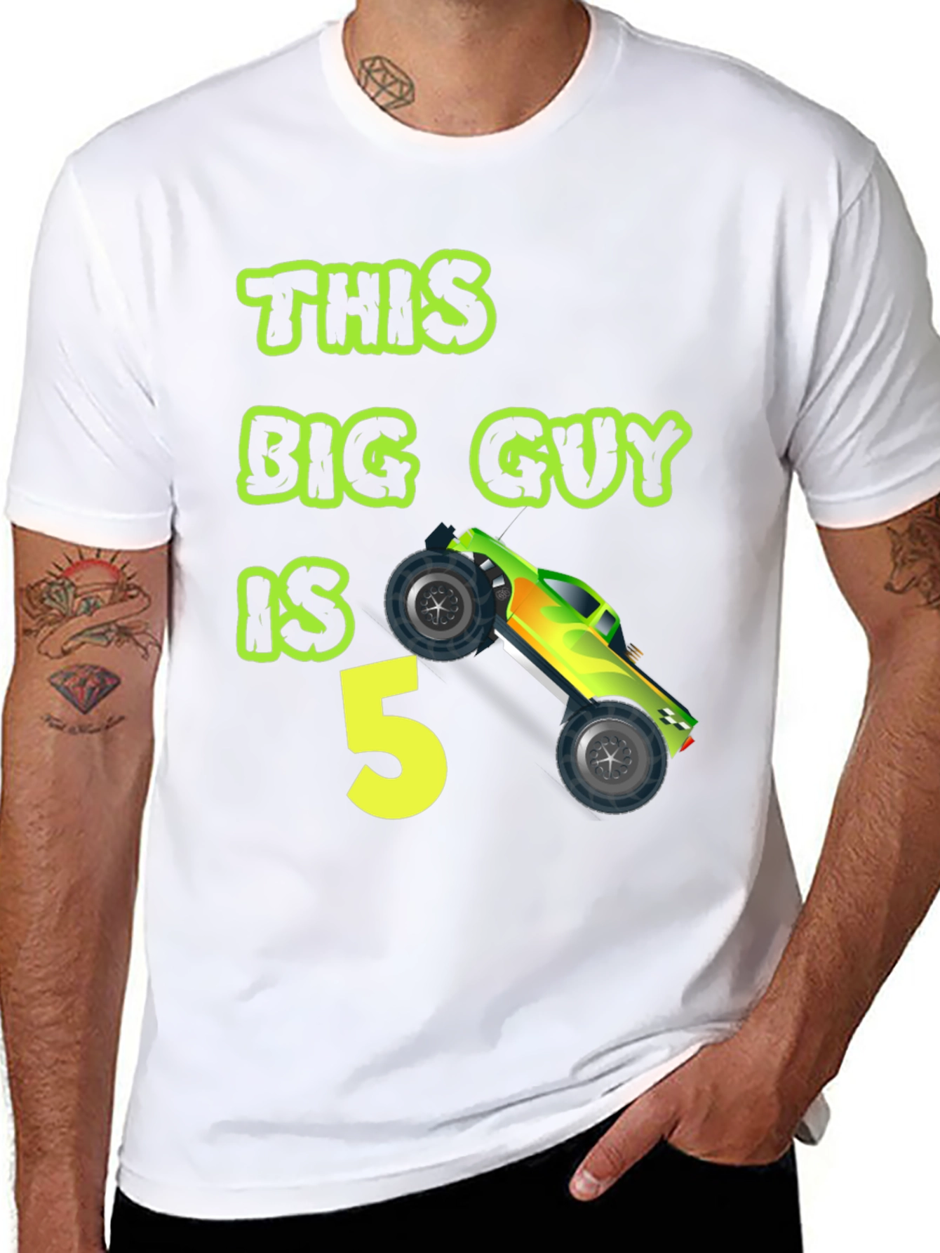 This Big Guy is 5 Monster Truck Birthday T-Shirt