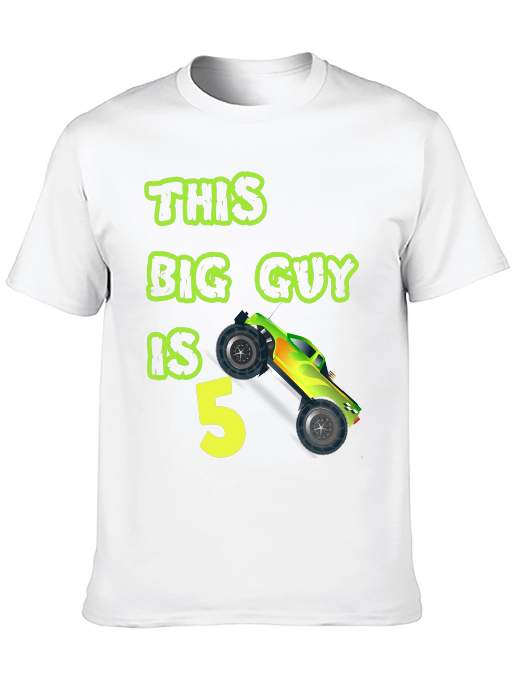 This Big Guy is 5 Monster Truck Birthday T-Shirt