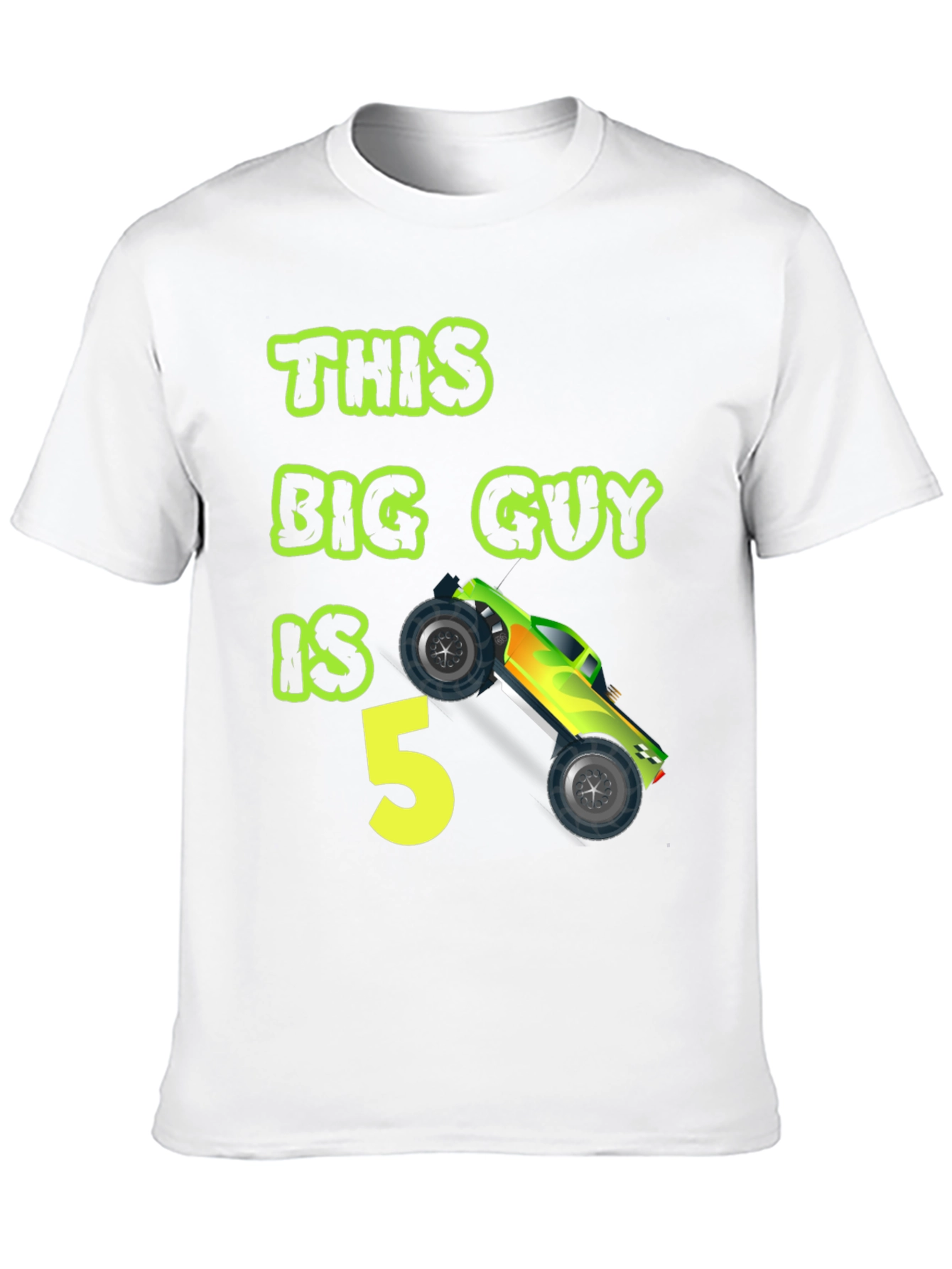 This Big Guy is 5 Monster Truck Birthday T-Shirt