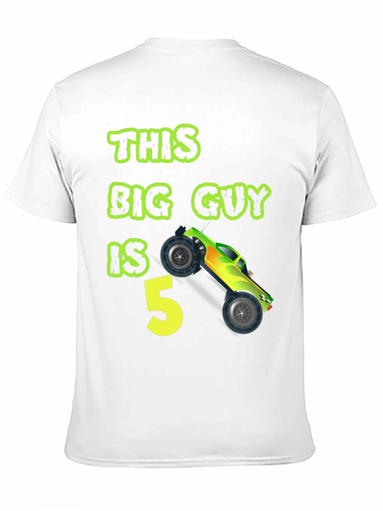 This Big Guy is 5 Monster Truck Birthday T-Shirt