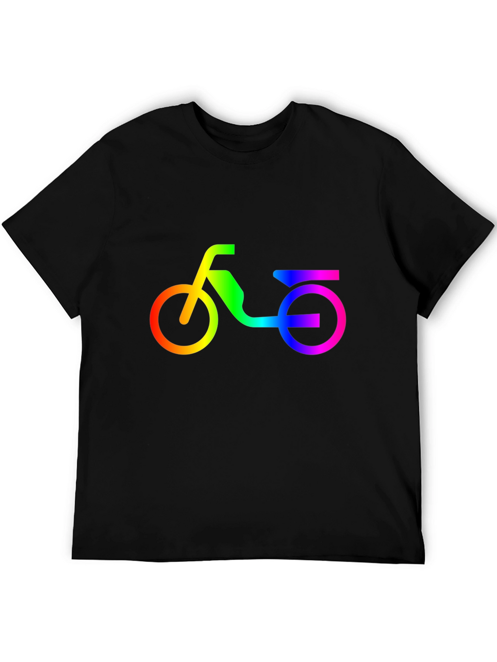Rainbow Scooter Graphic Tee - Black