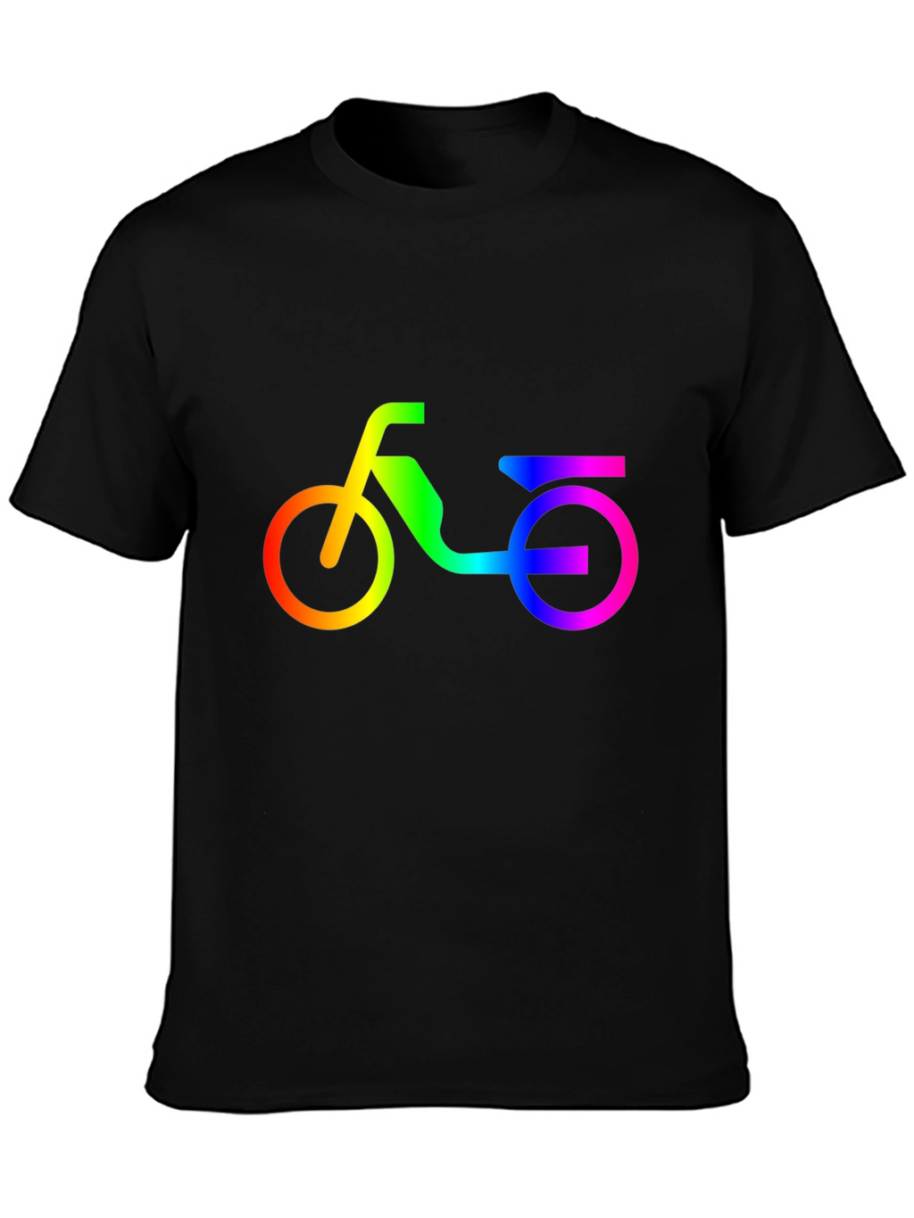 Rainbow Scooter Graphic Tee - Black