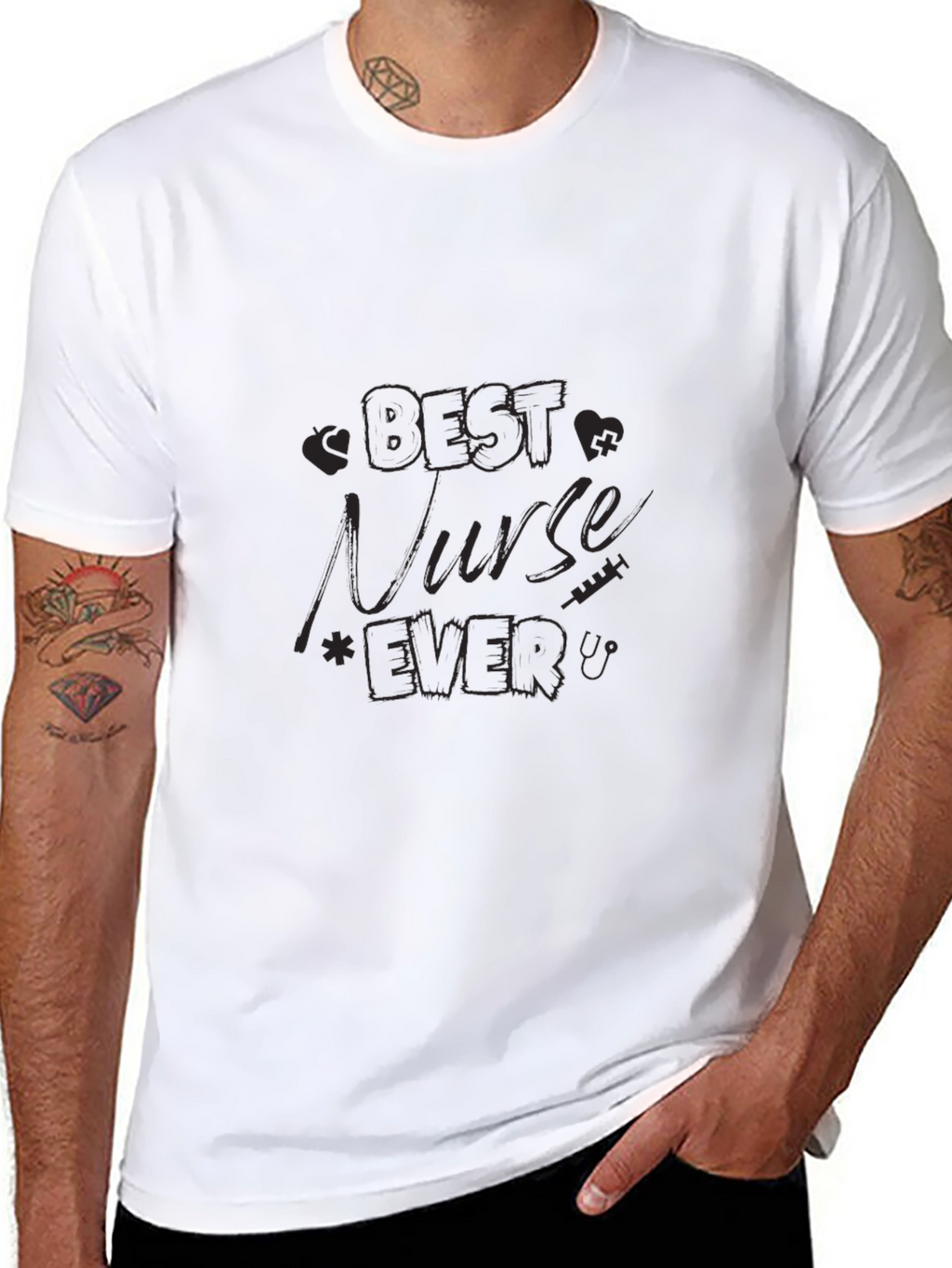 Best Nurse Ever Black T-Shirt
