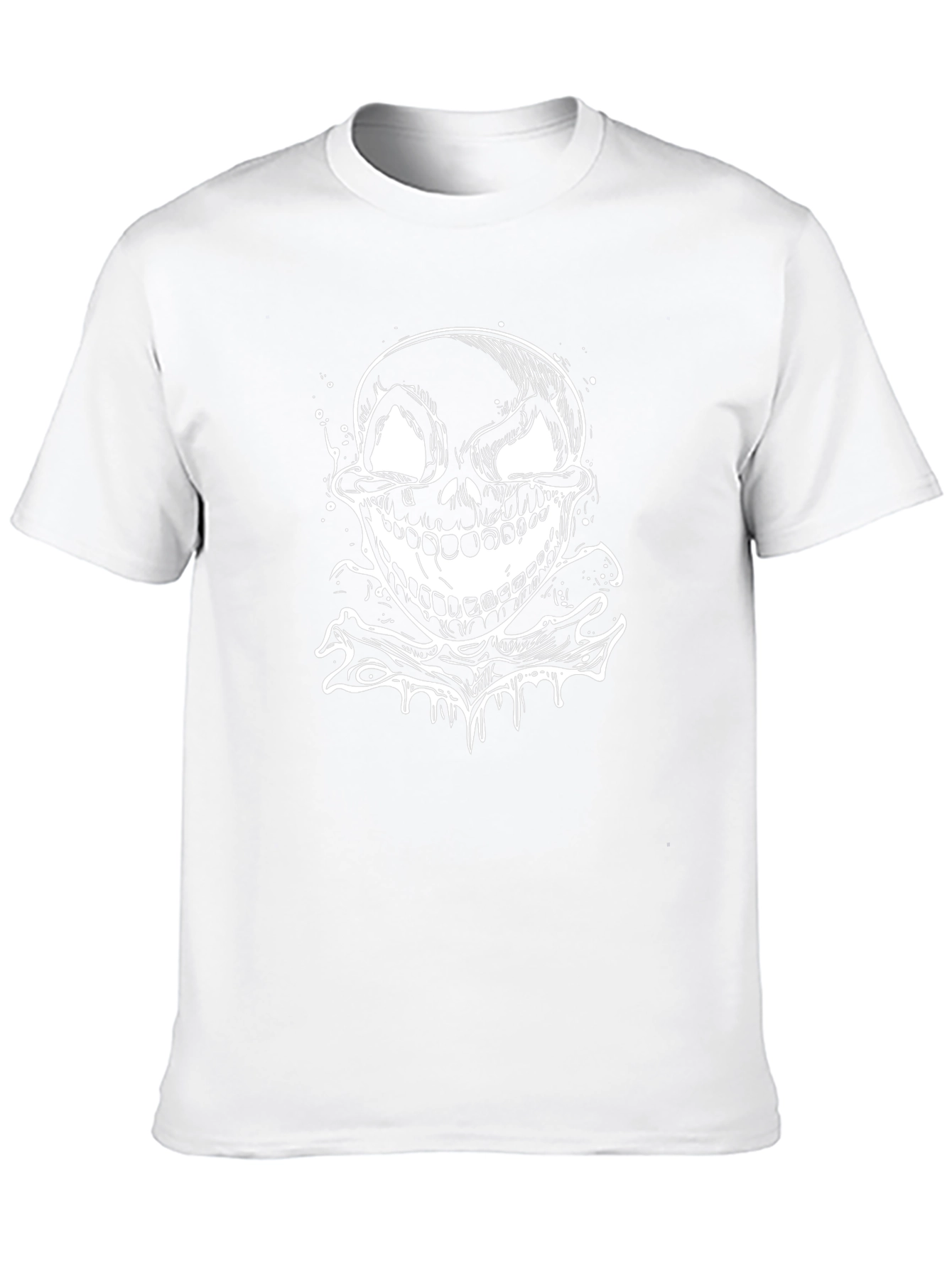 Skull and Crossbones Graphic T-Shirt - Bold Black Tee