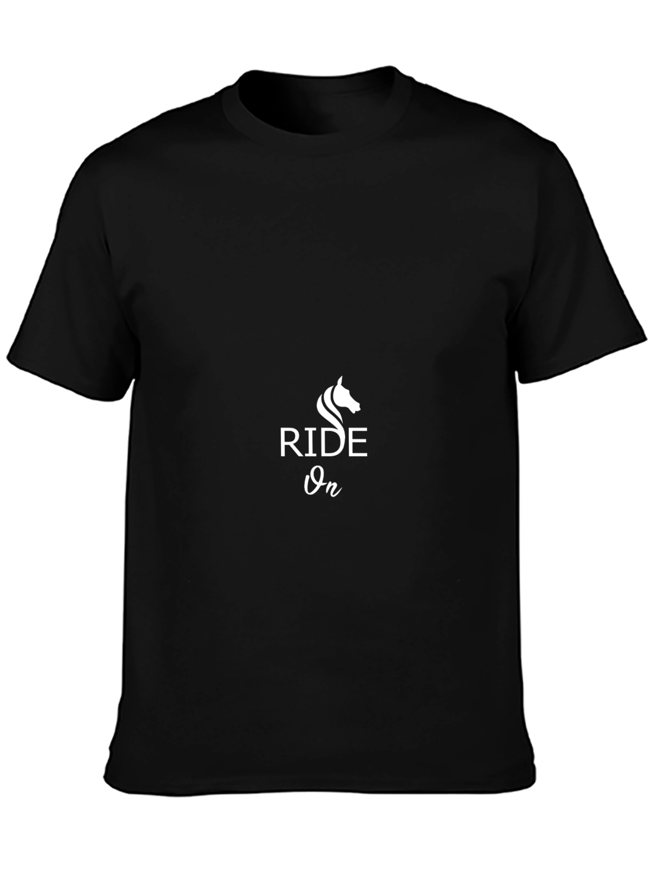 Ride On Graphic Tee - Black Cotton Blend