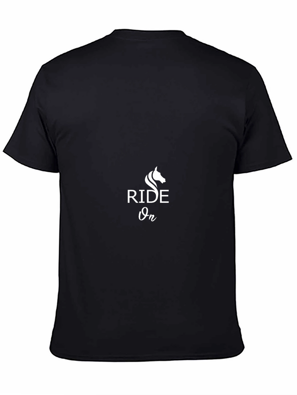 Ride On Graphic Tee - Black Cotton Blend