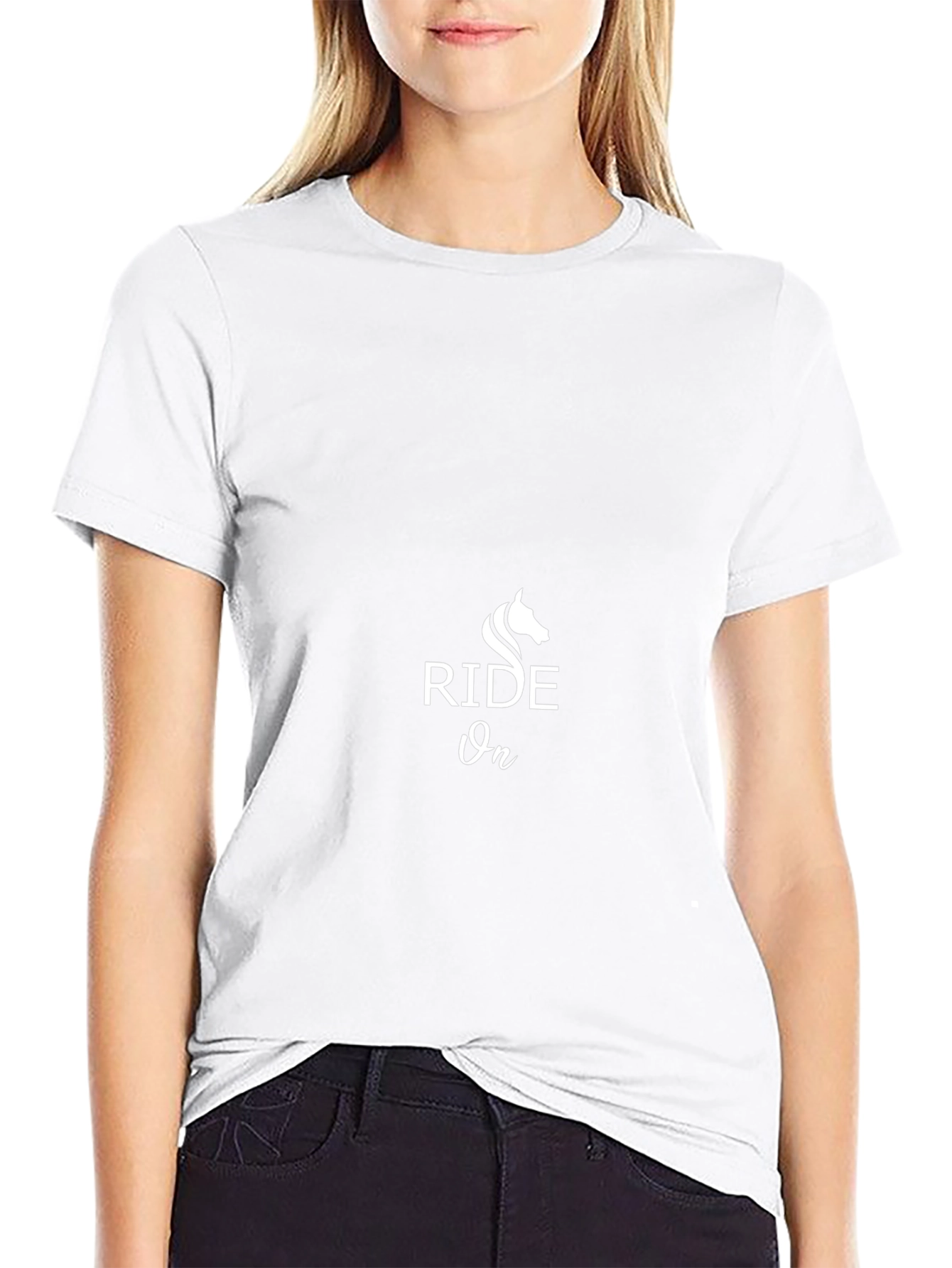 Ride On Graphic Tee - Black Cotton Blend