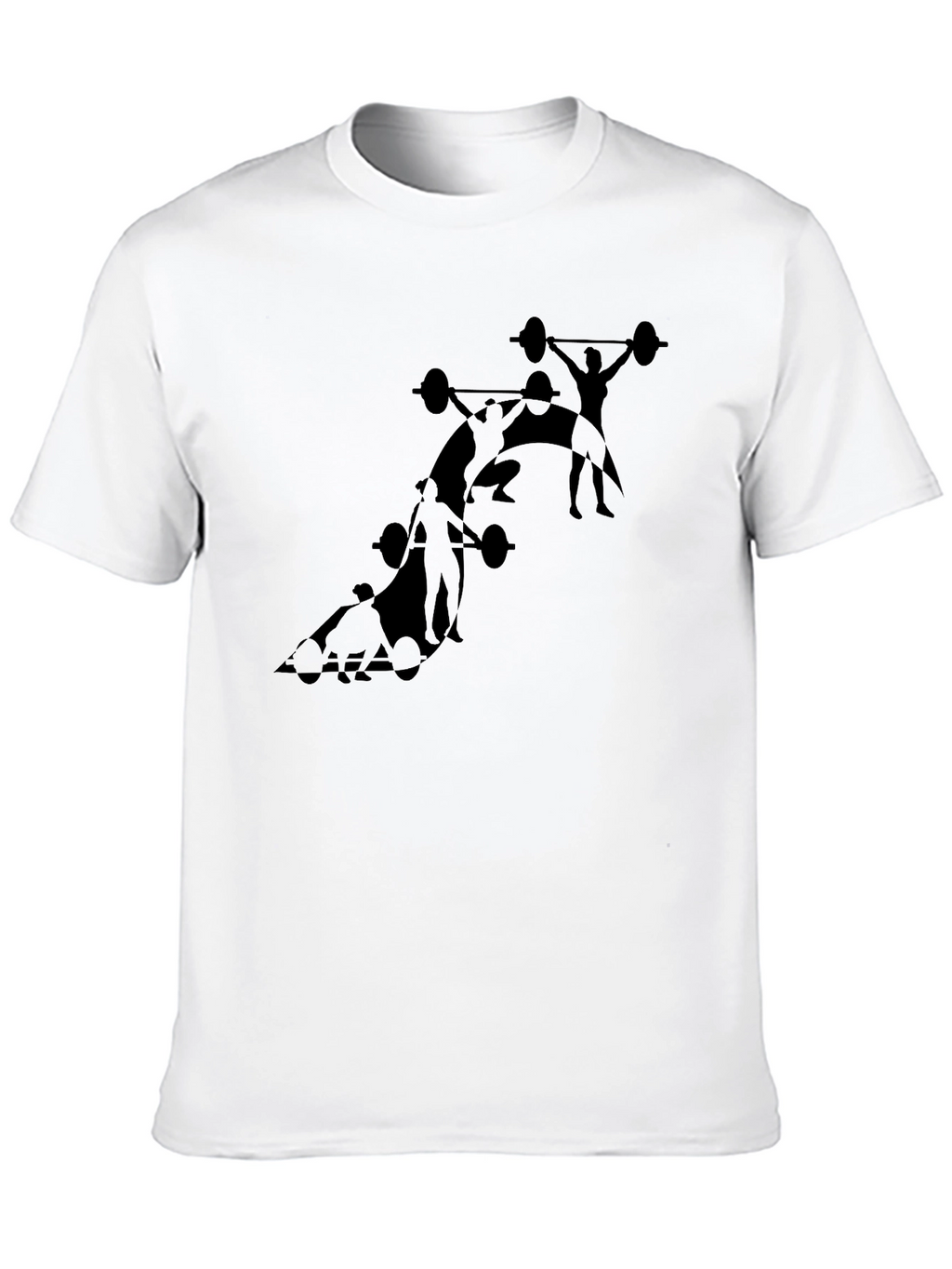 Weightlifting Silhouette Black T-Shirt