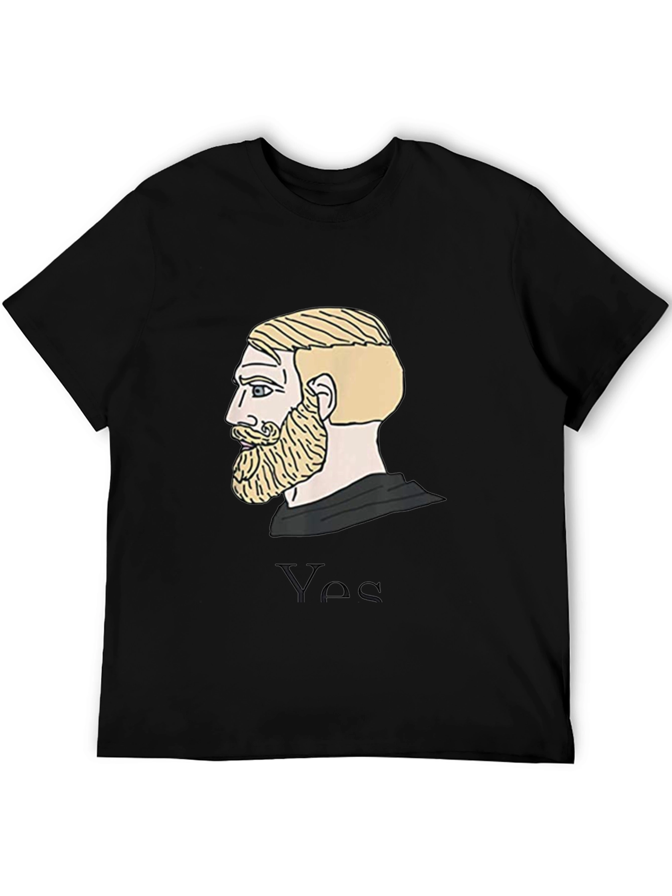 Chad Meme T-Shirt - Black Cotton Tee