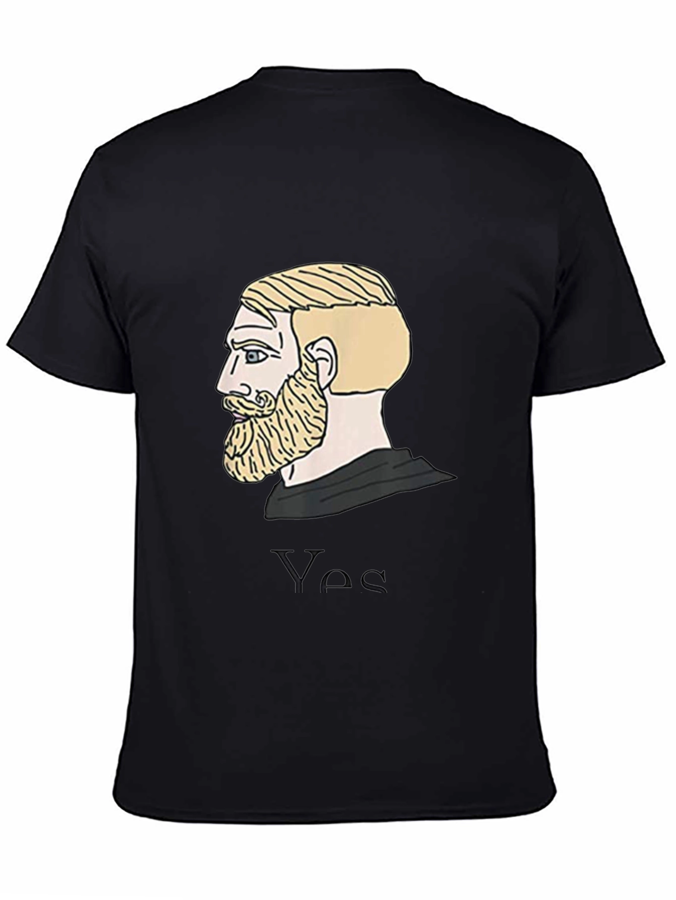 Chad Meme T-Shirt - Black Cotton Tee