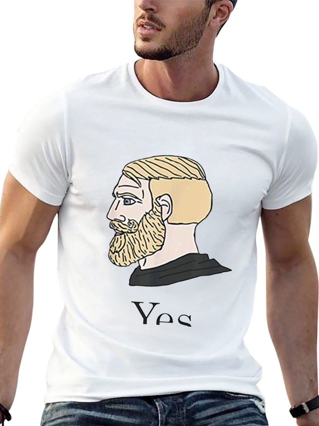 Chad Meme T-Shirt - Black Cotton Tee