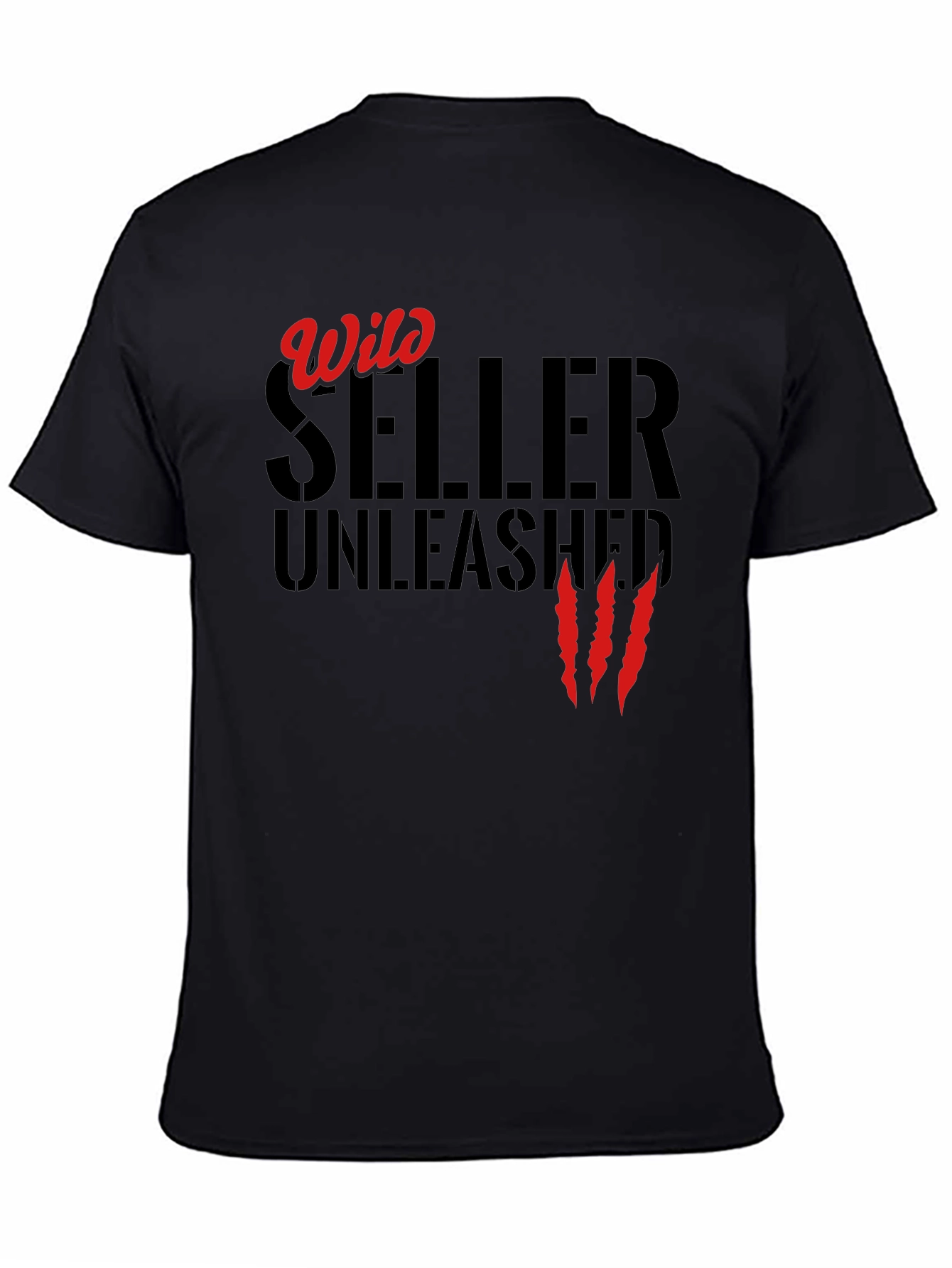 Wild Seller Unleashed T-Shirt - Black Graphic Tee