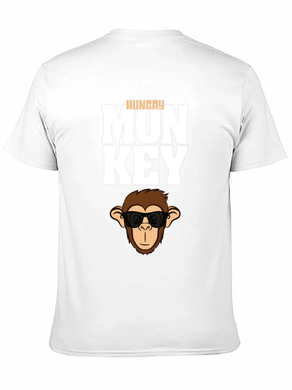 Hungry Monkey Graphic T-Shirt - Cool Cartoon Ape Tee