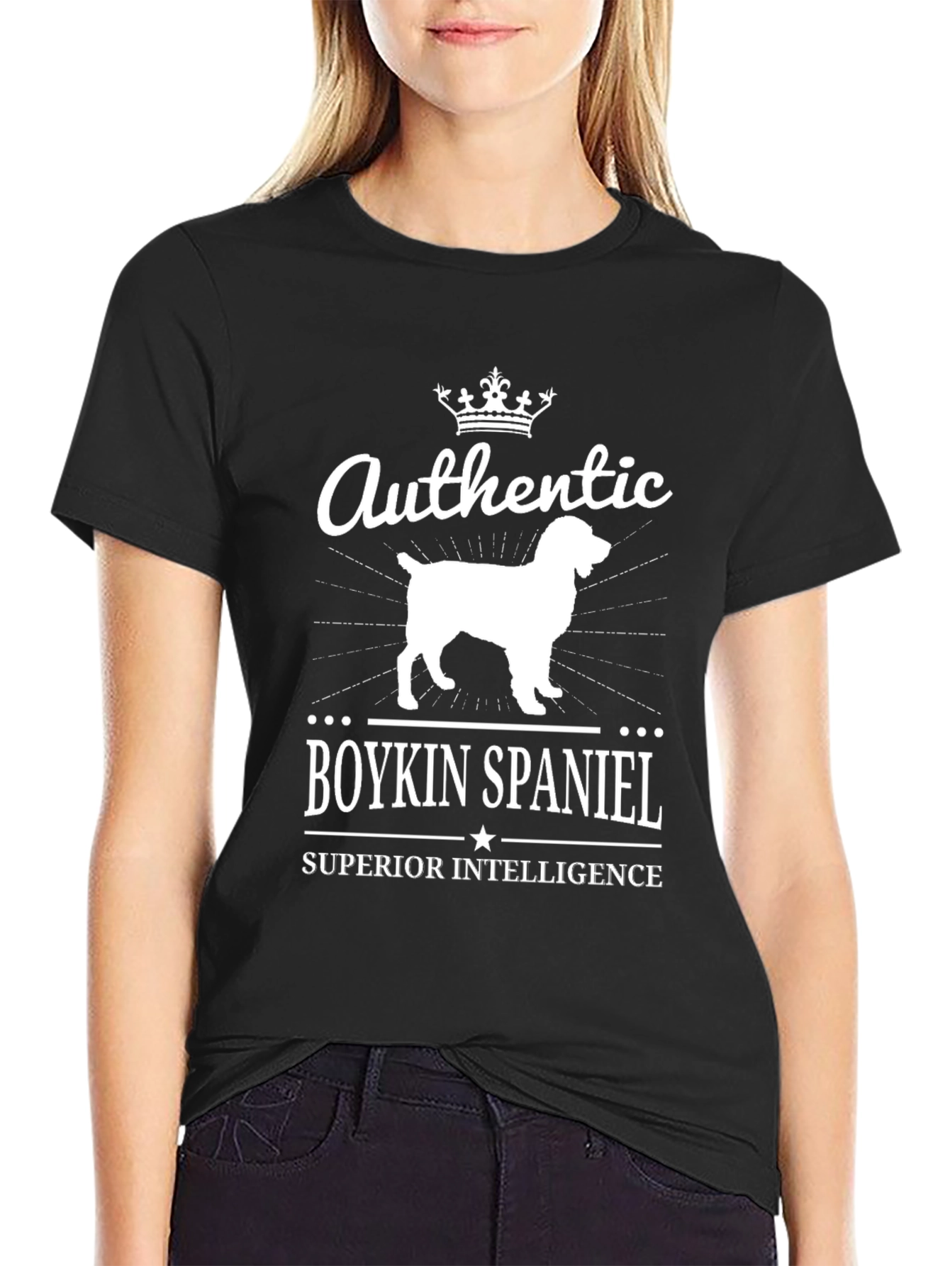 Authentic Boykin Spaniel Black T-Shirt