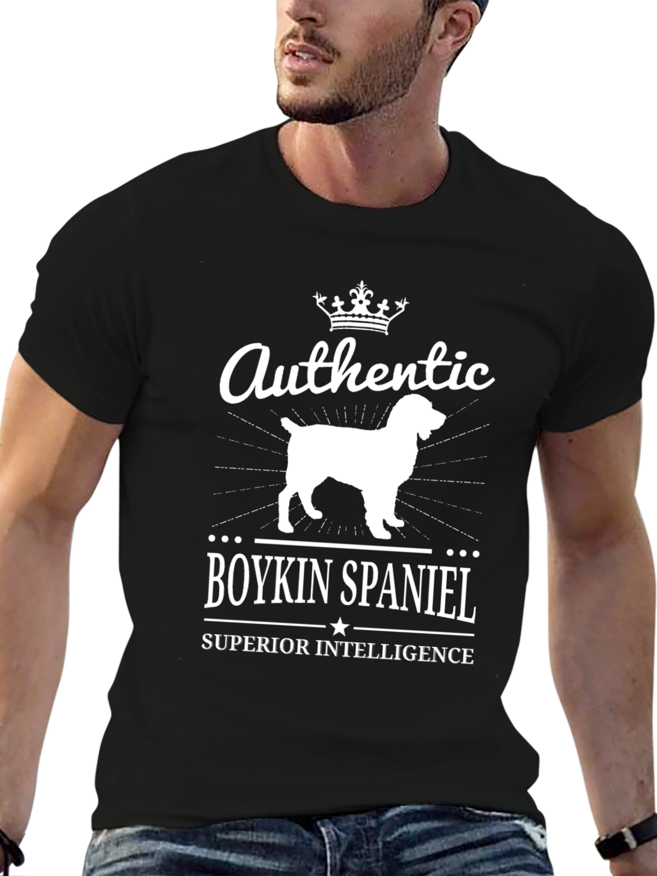 Authentic Boykin Spaniel Black T-Shirt