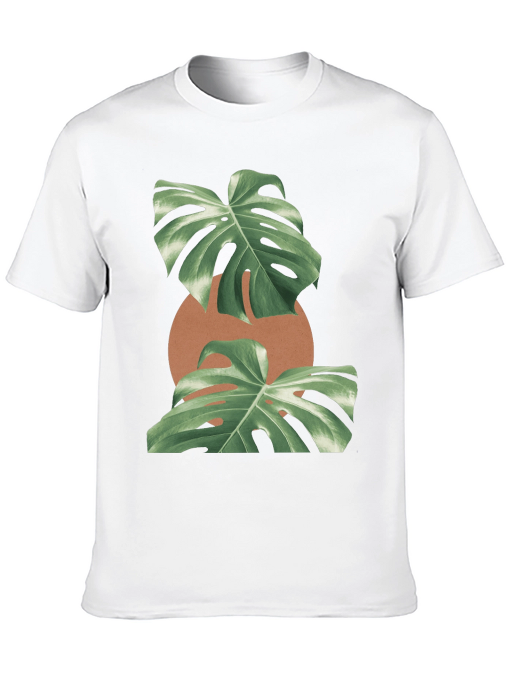 Monstera Leaf Graphic Black T-Shirt