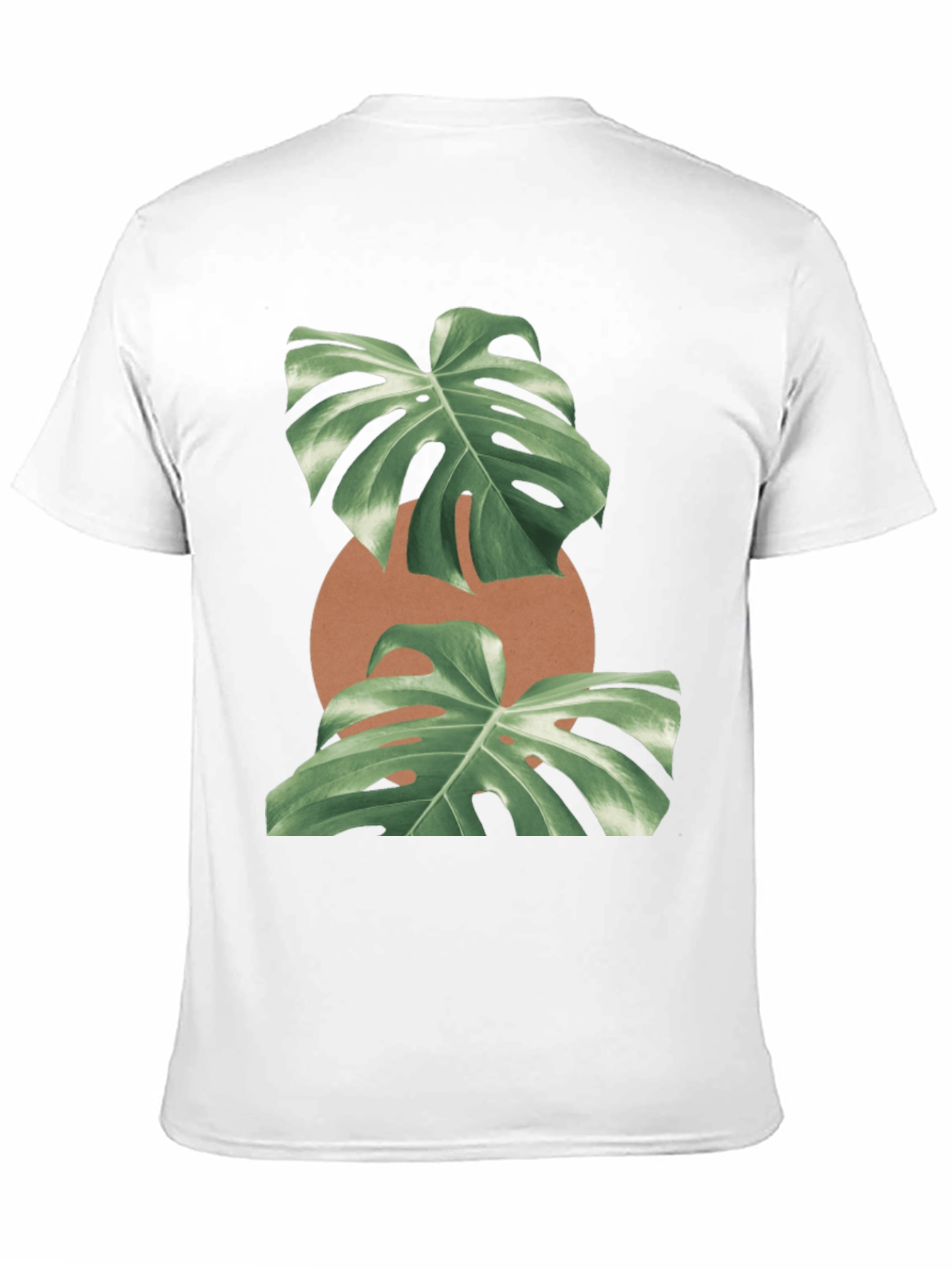Monstera Leaf Graphic Black T-Shirt