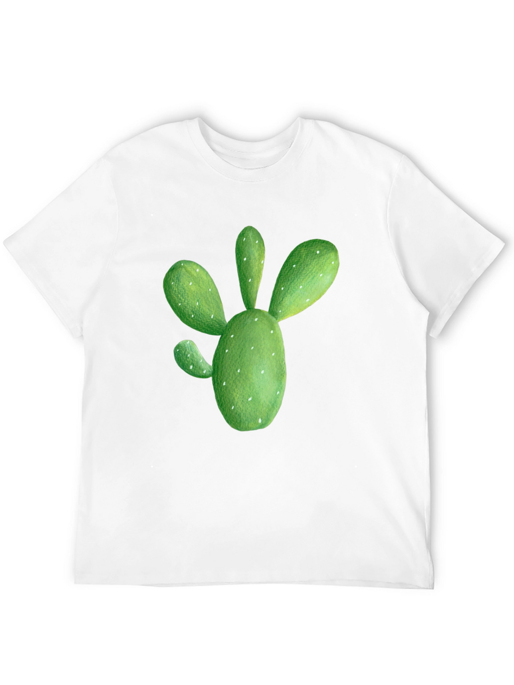Cactus Graphic Tee - Black Cotton T-Shirt