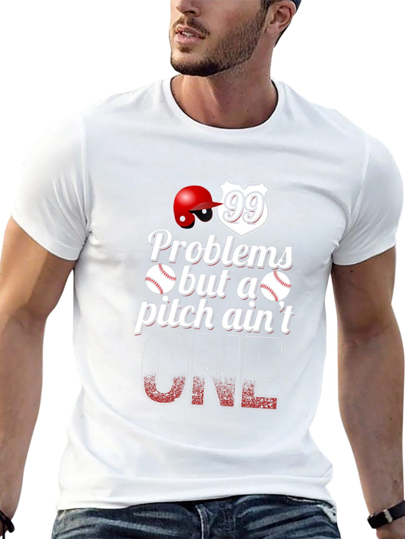Baseball Problems Pitch Aint One T-Shirt