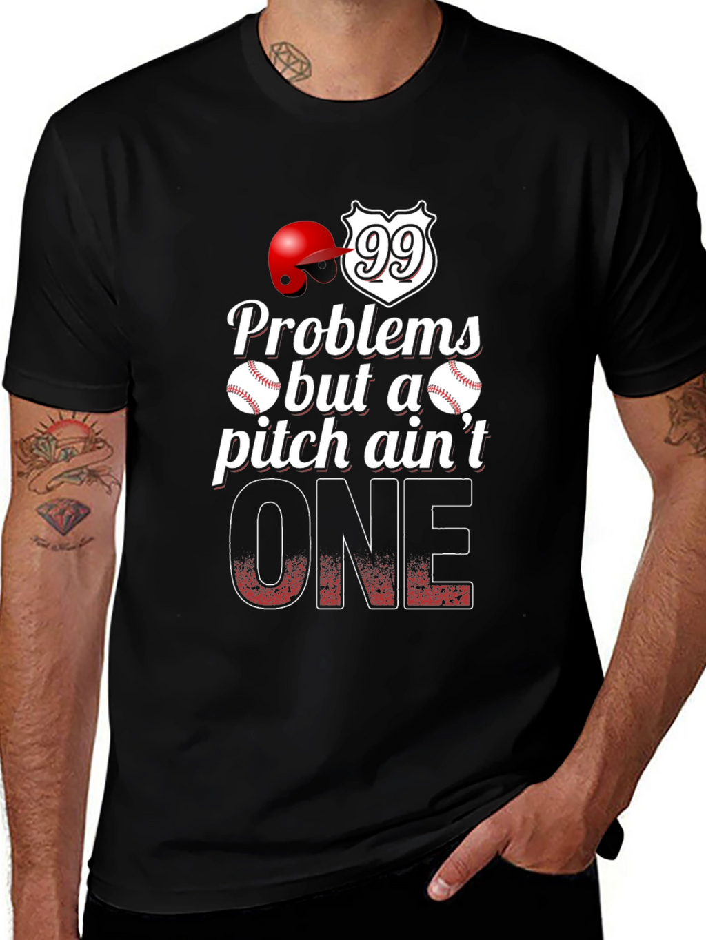 Baseball Problems Pitch Aint One T-Shirt