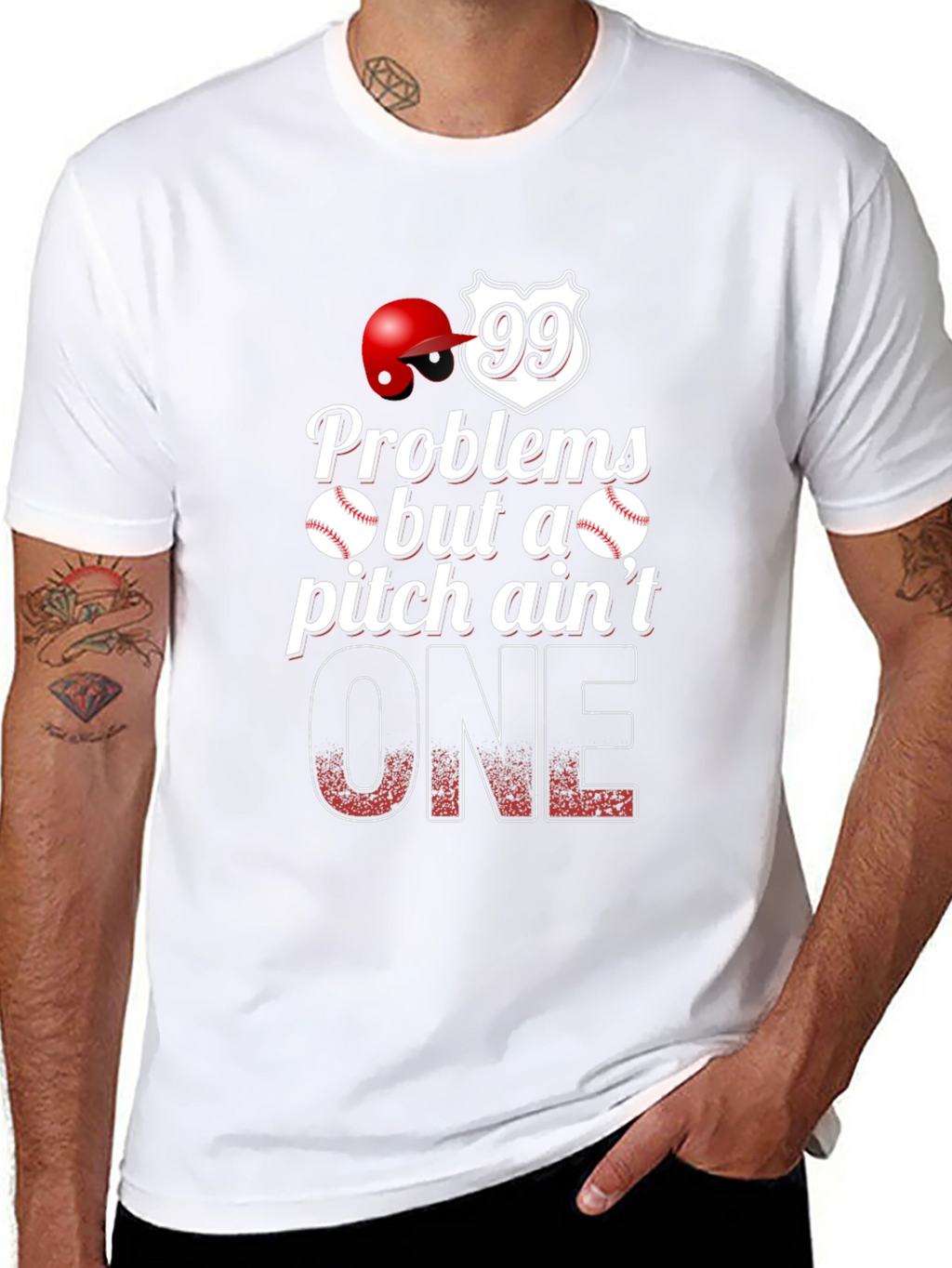 Baseball Problems Pitch Aint One T-Shirt