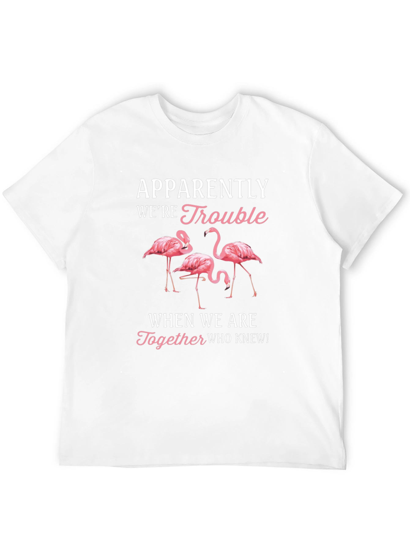 Funny Flamingo Trouble T-Shirt