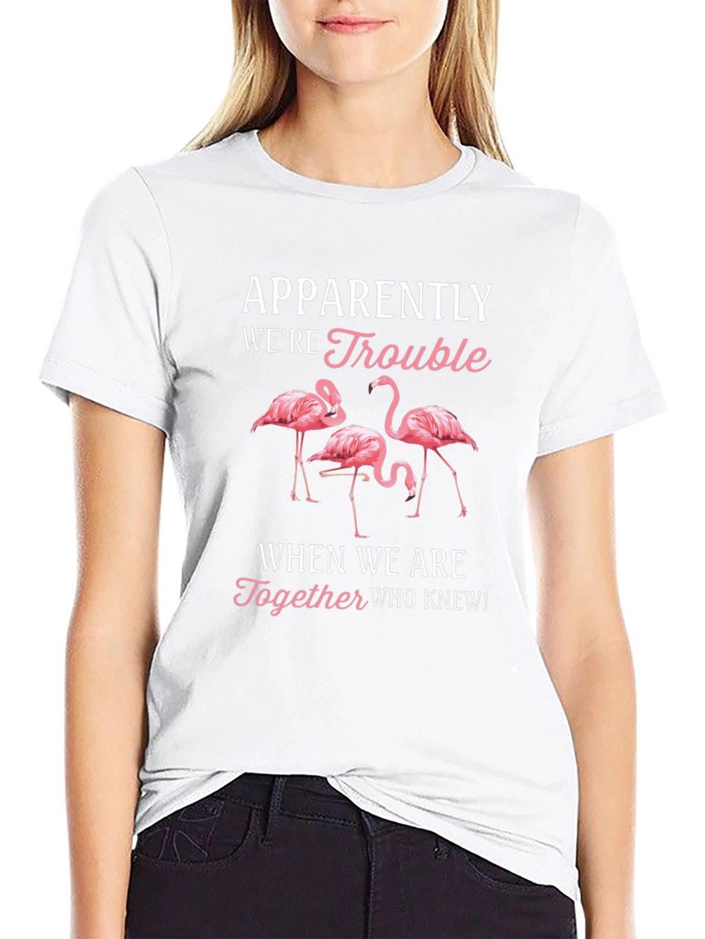 Funny Flamingo Trouble T-Shirt
