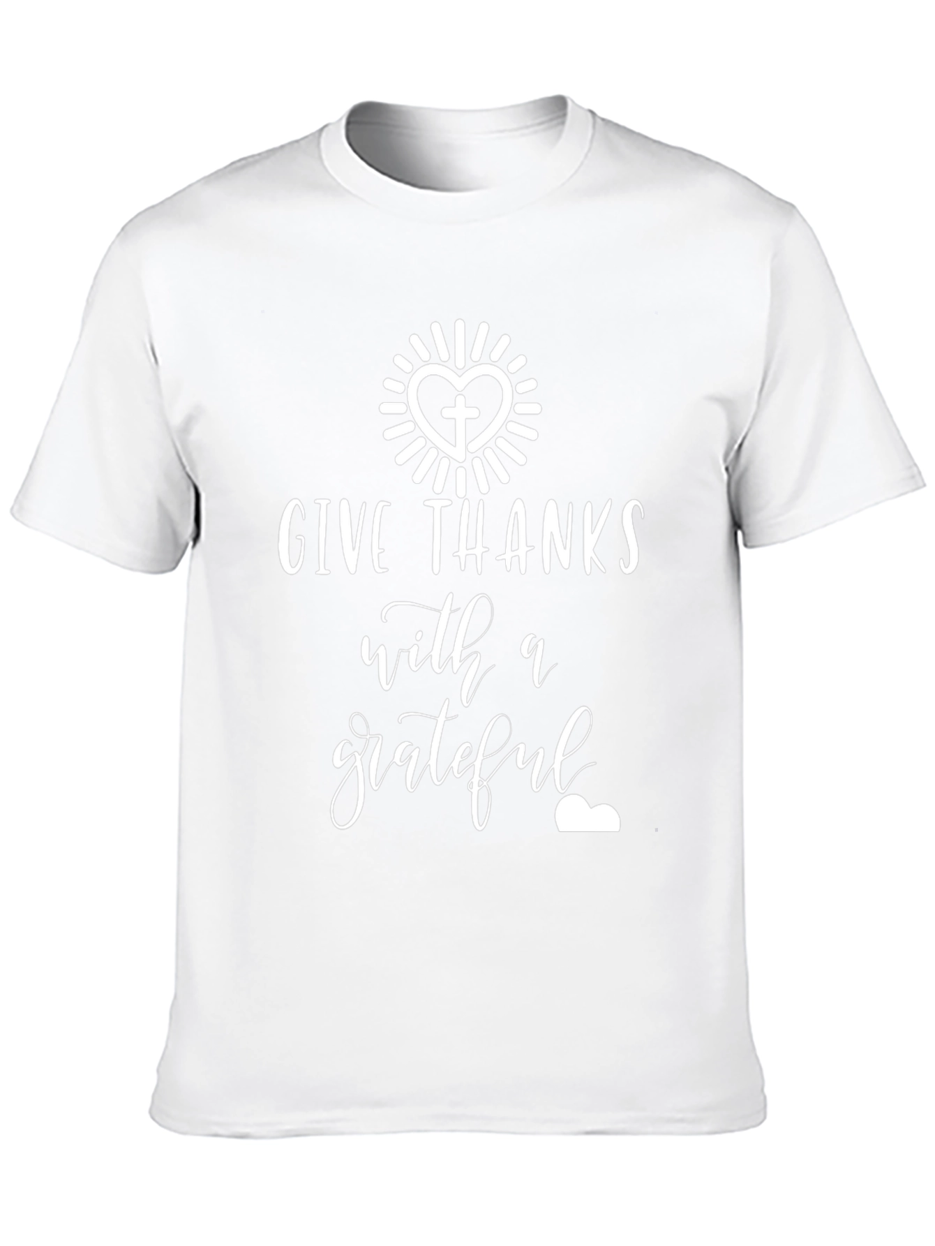Give Thanks Grateful Heart Graphic T-Shirt