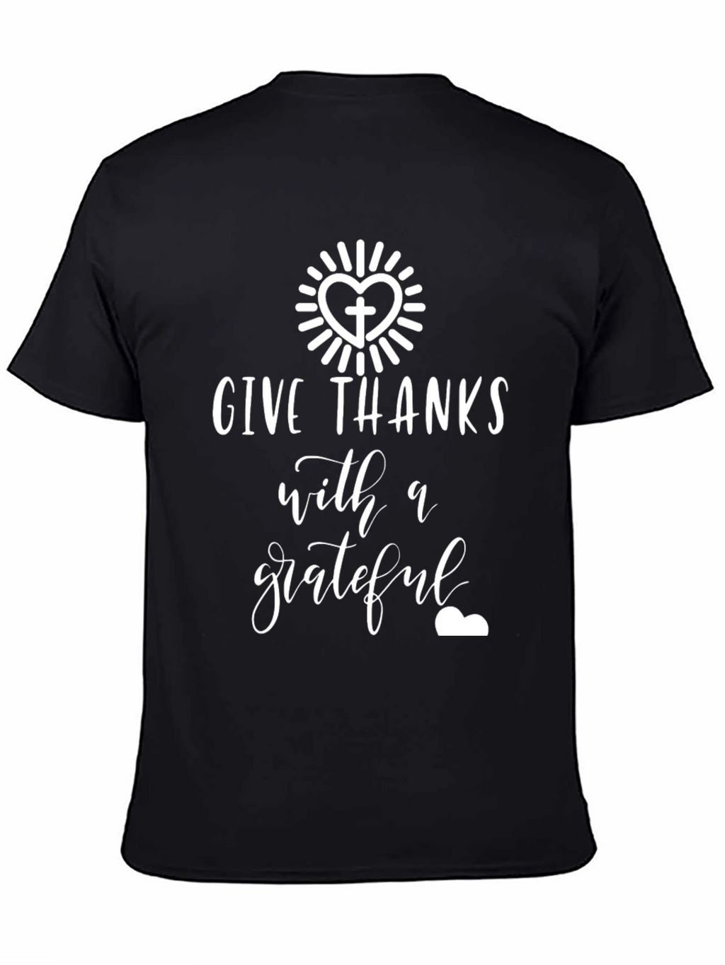Give Thanks Grateful Heart Graphic T-Shirt