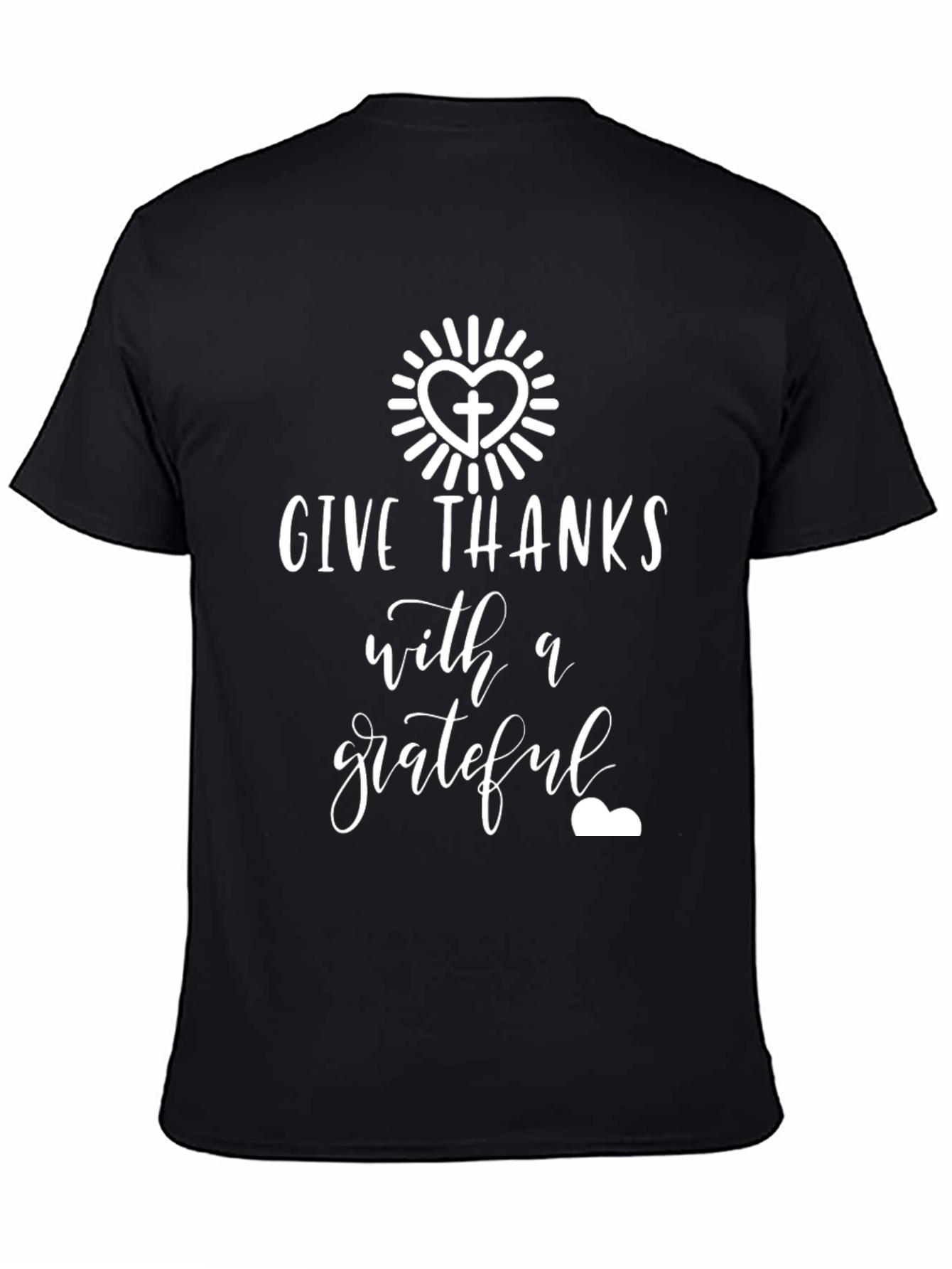 Give Thanks Grateful Heart Graphic T-Shirt