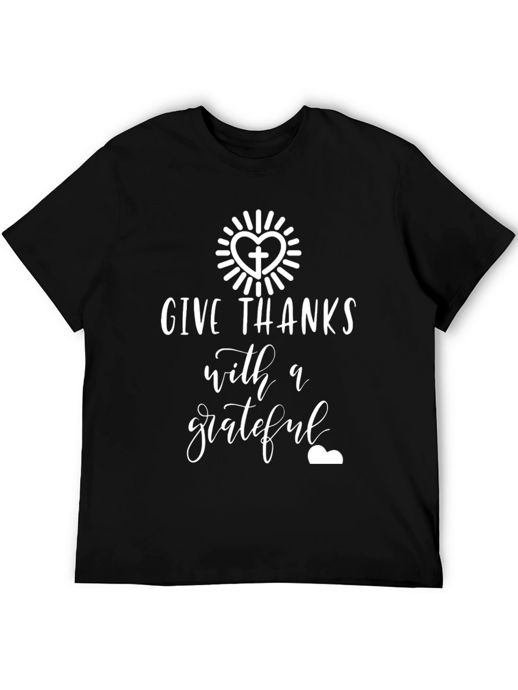 Give Thanks Grateful Heart Graphic T-Shirt
