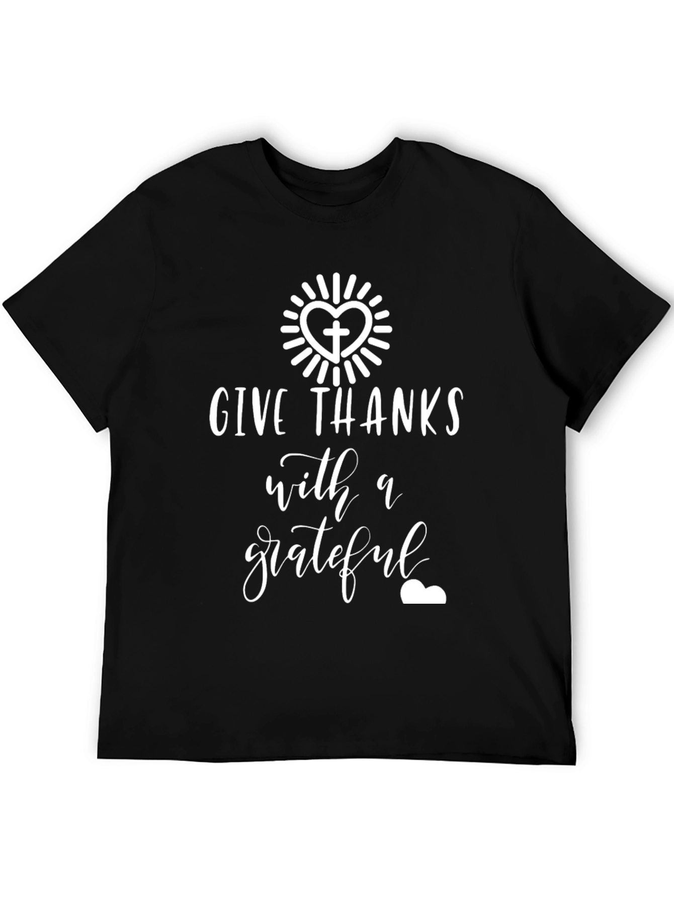 Give Thanks Grateful Heart Graphic T-Shirt