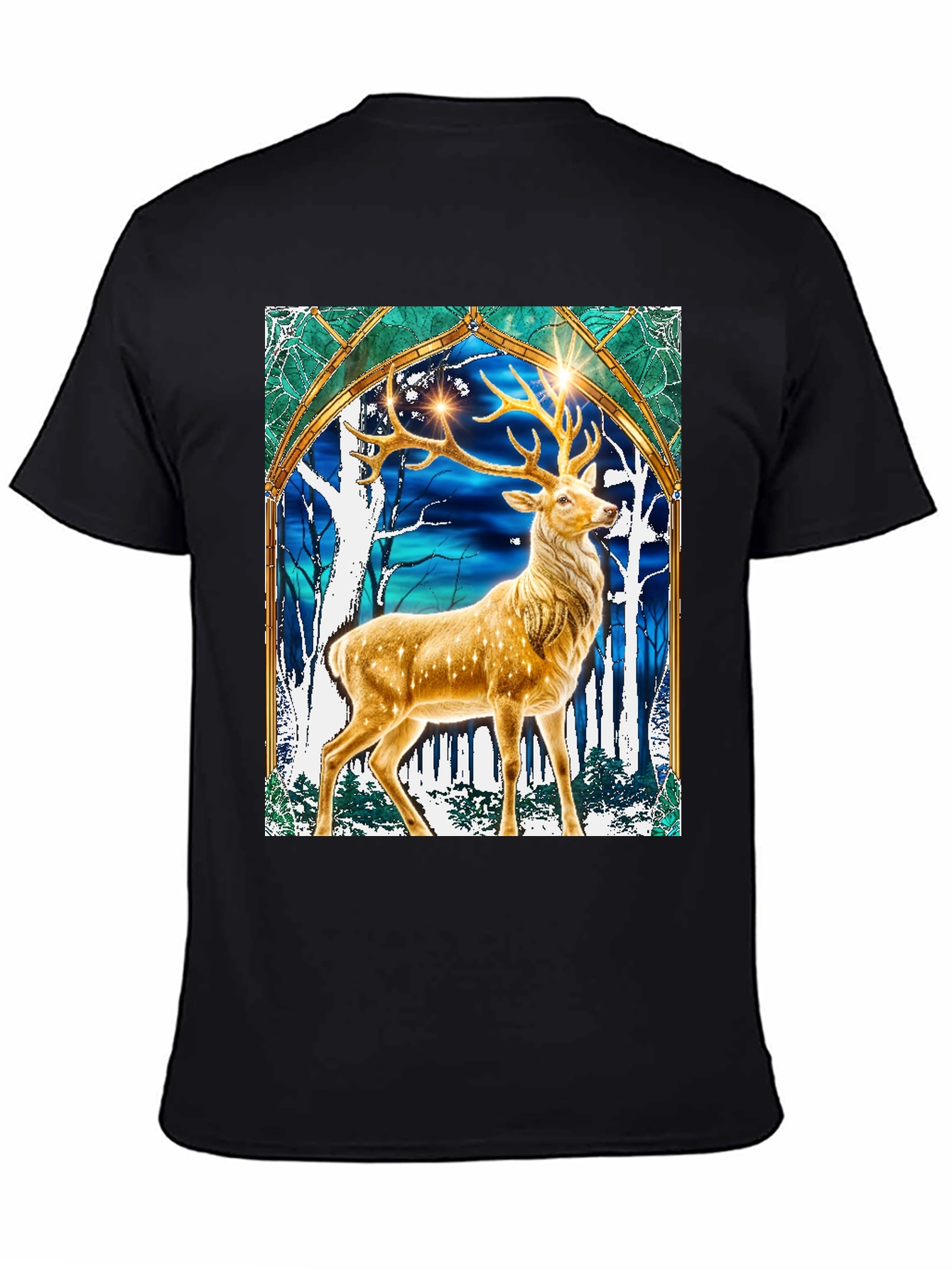 Stag Graphic Tee - Mystical Deer T-Shirt