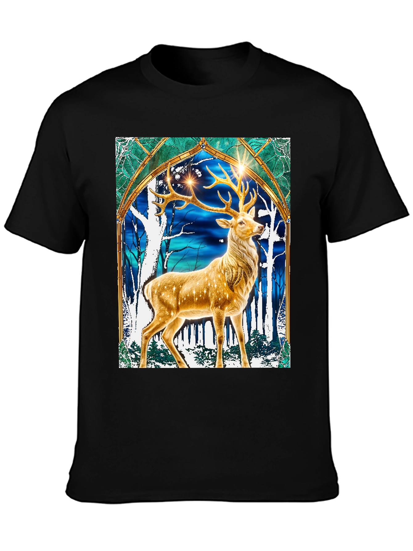 Stag Graphic Tee - Mystical Deer T-Shirt