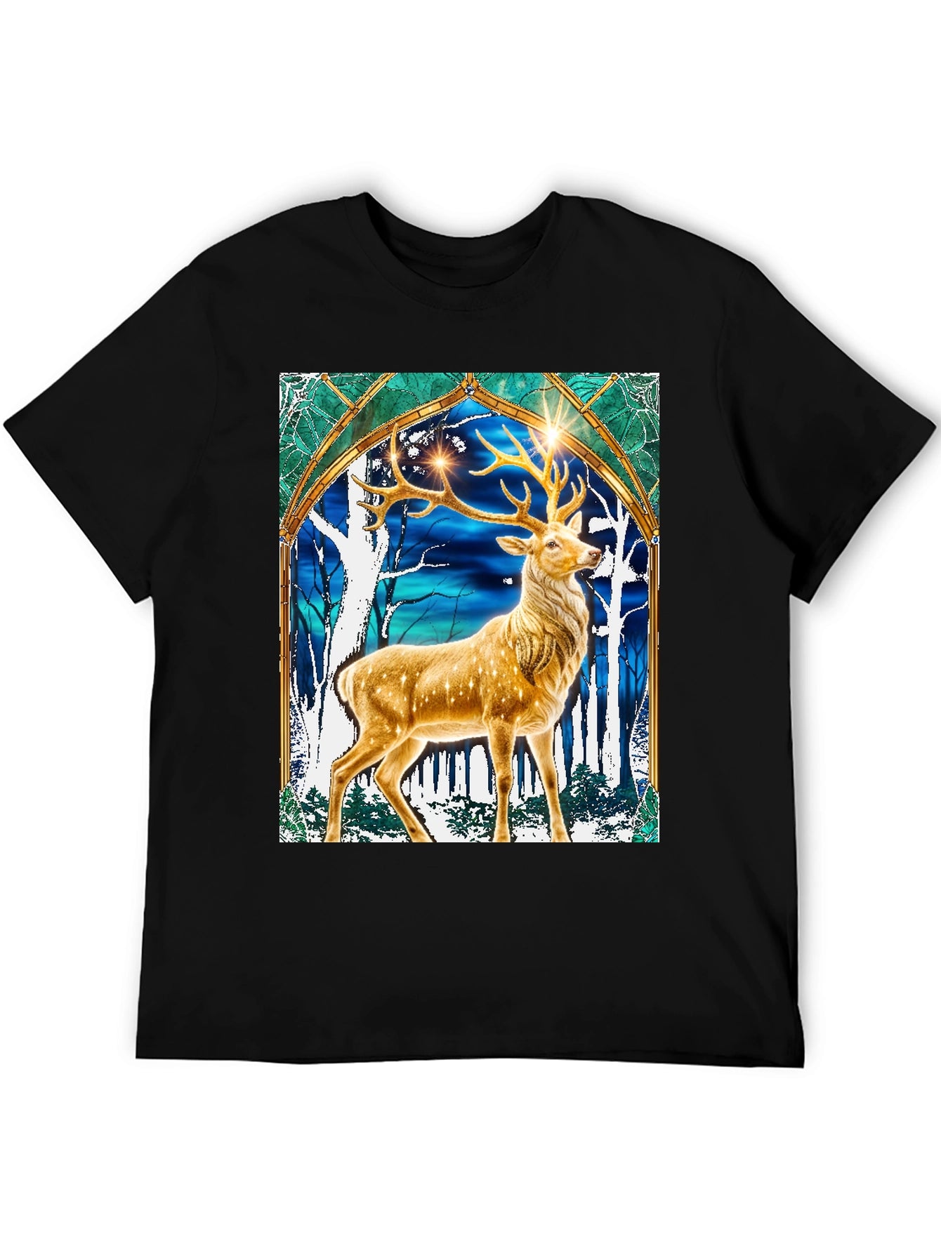 Stag Graphic Tee - Mystical Deer T-Shirt