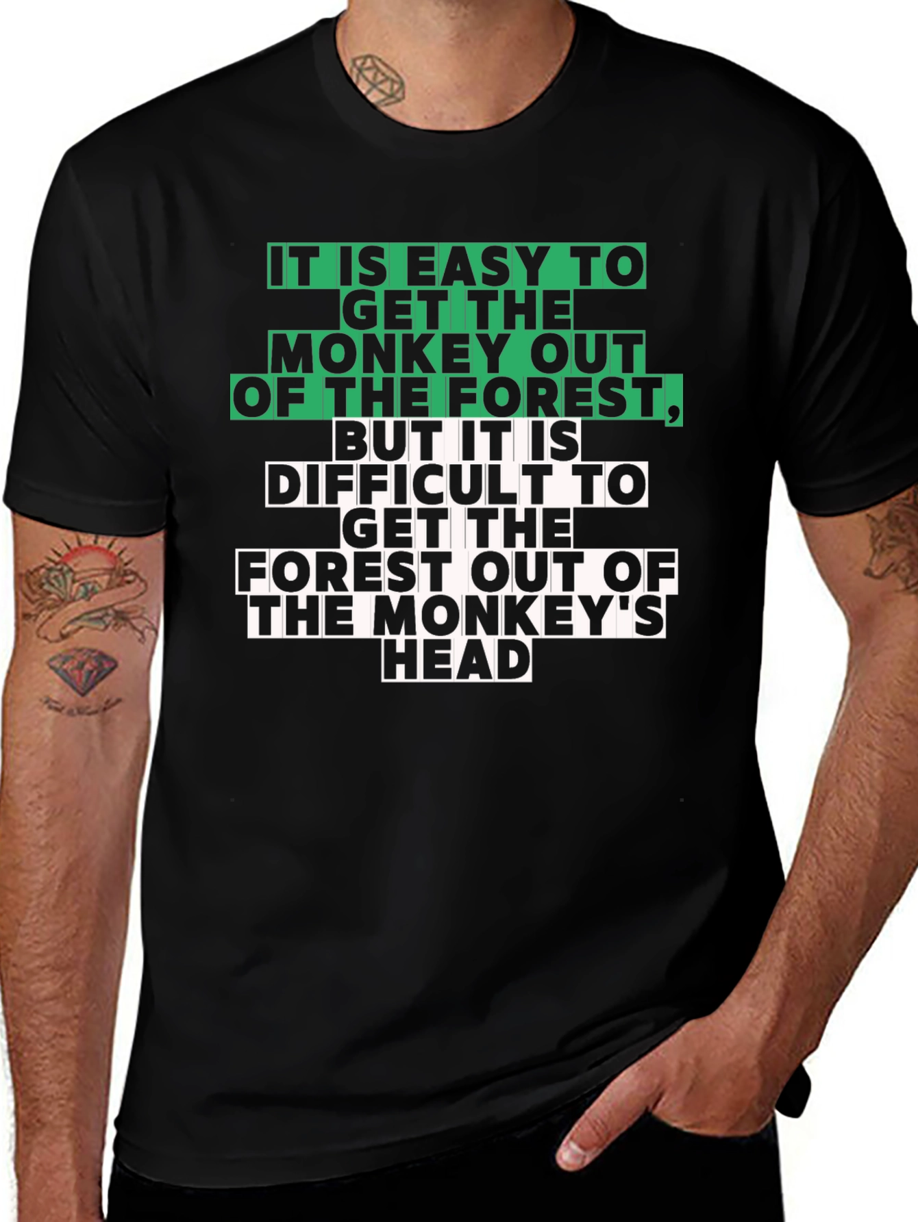 Monkey Forest Graphic Tee - Unique & Humorous