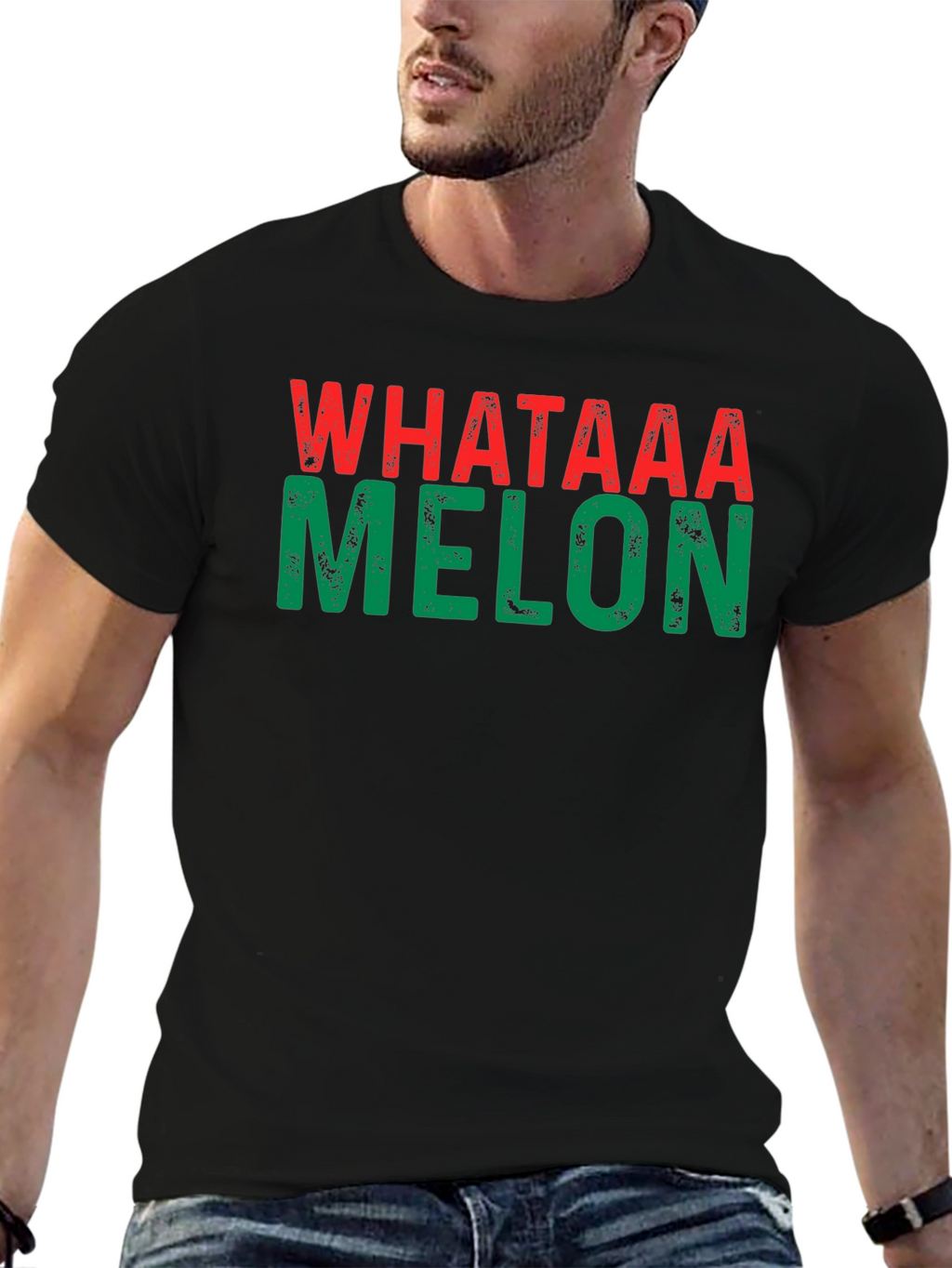 What A Melon Graphic Tee - Black