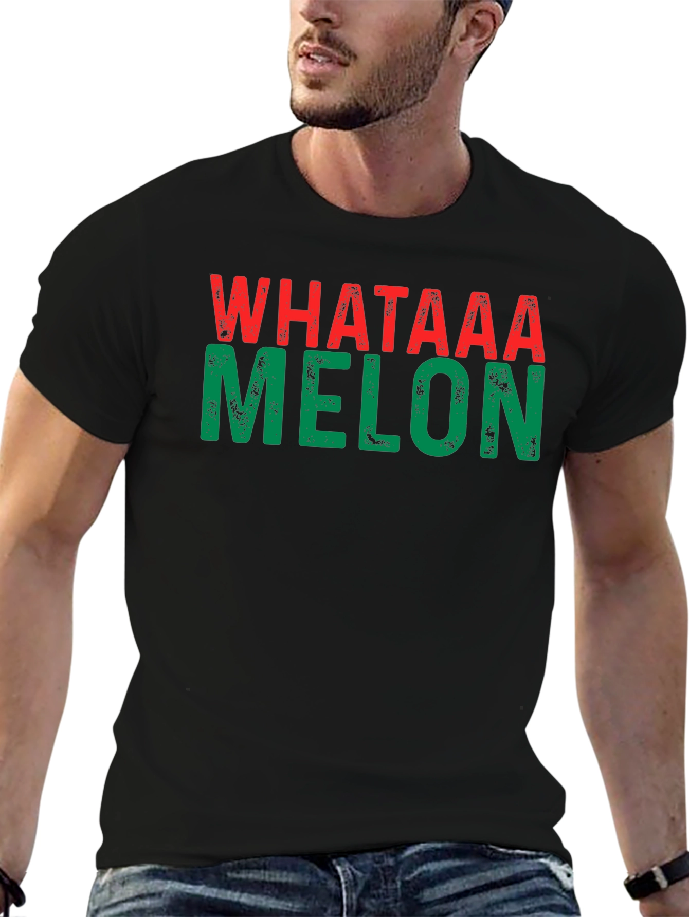 What A Melon Graphic Tee - Black